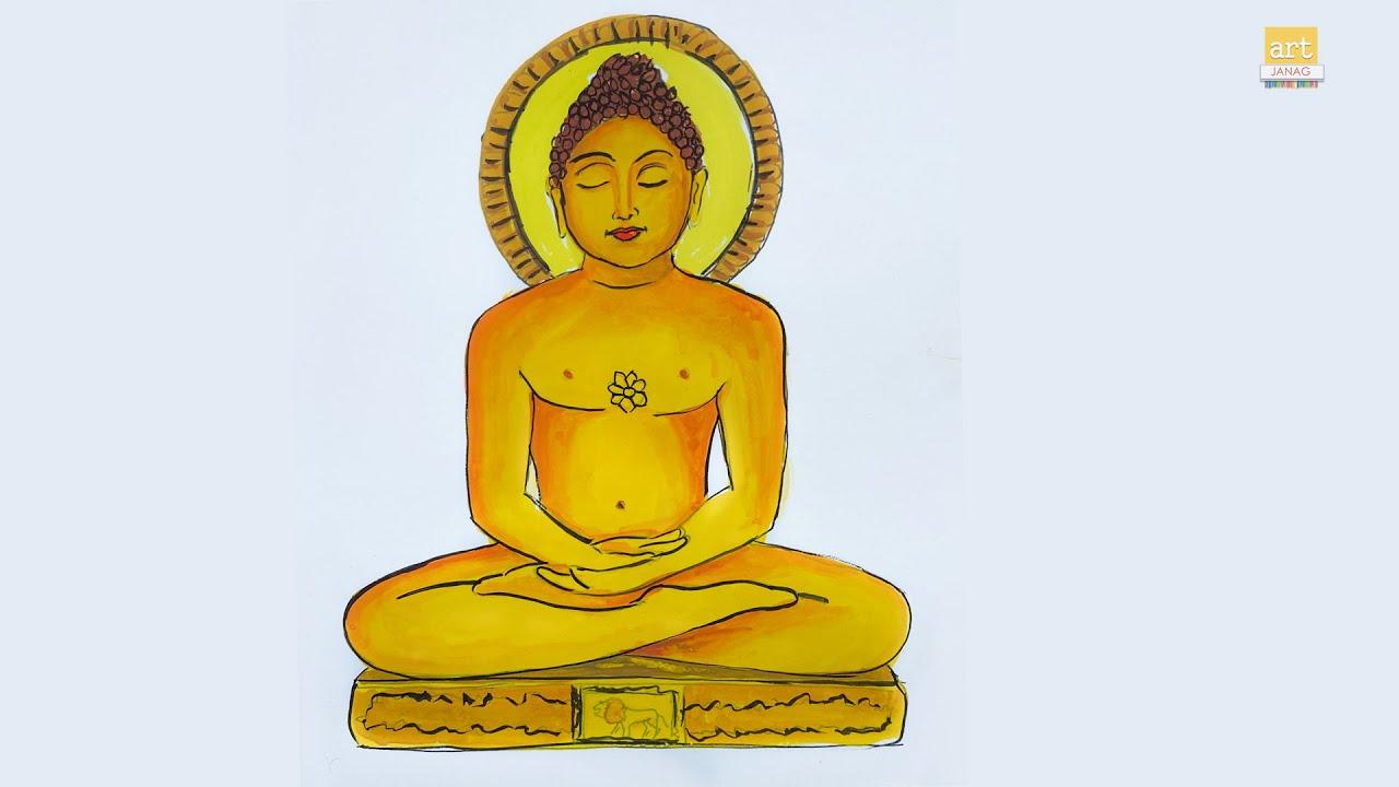 1280x720 Mahavir Drawing II Mahavir Jayanti II #artjanag