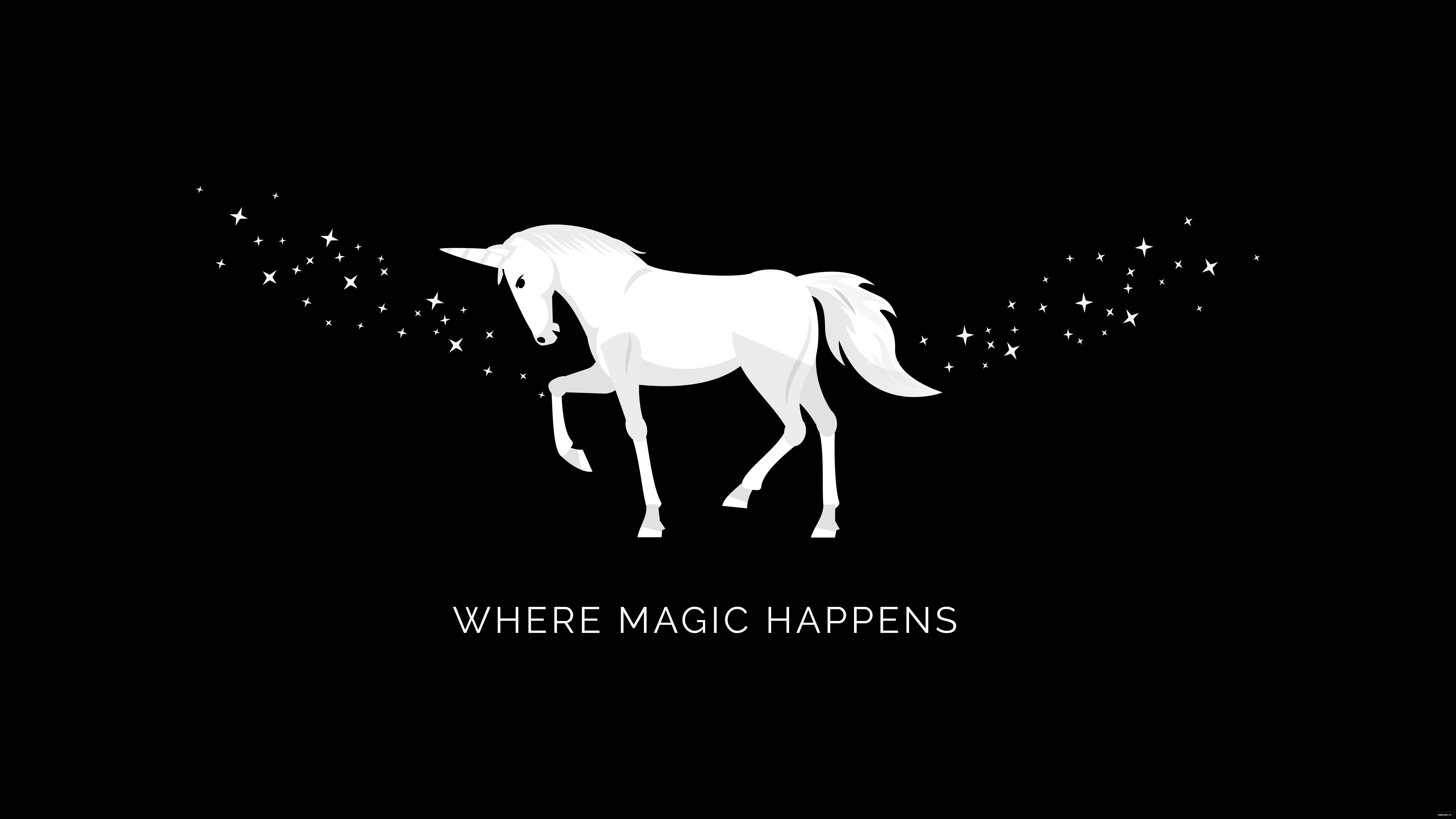8000x4500 Free Dark Unicorn Wallpaper, Illustrator, JPG, PNG, SVG