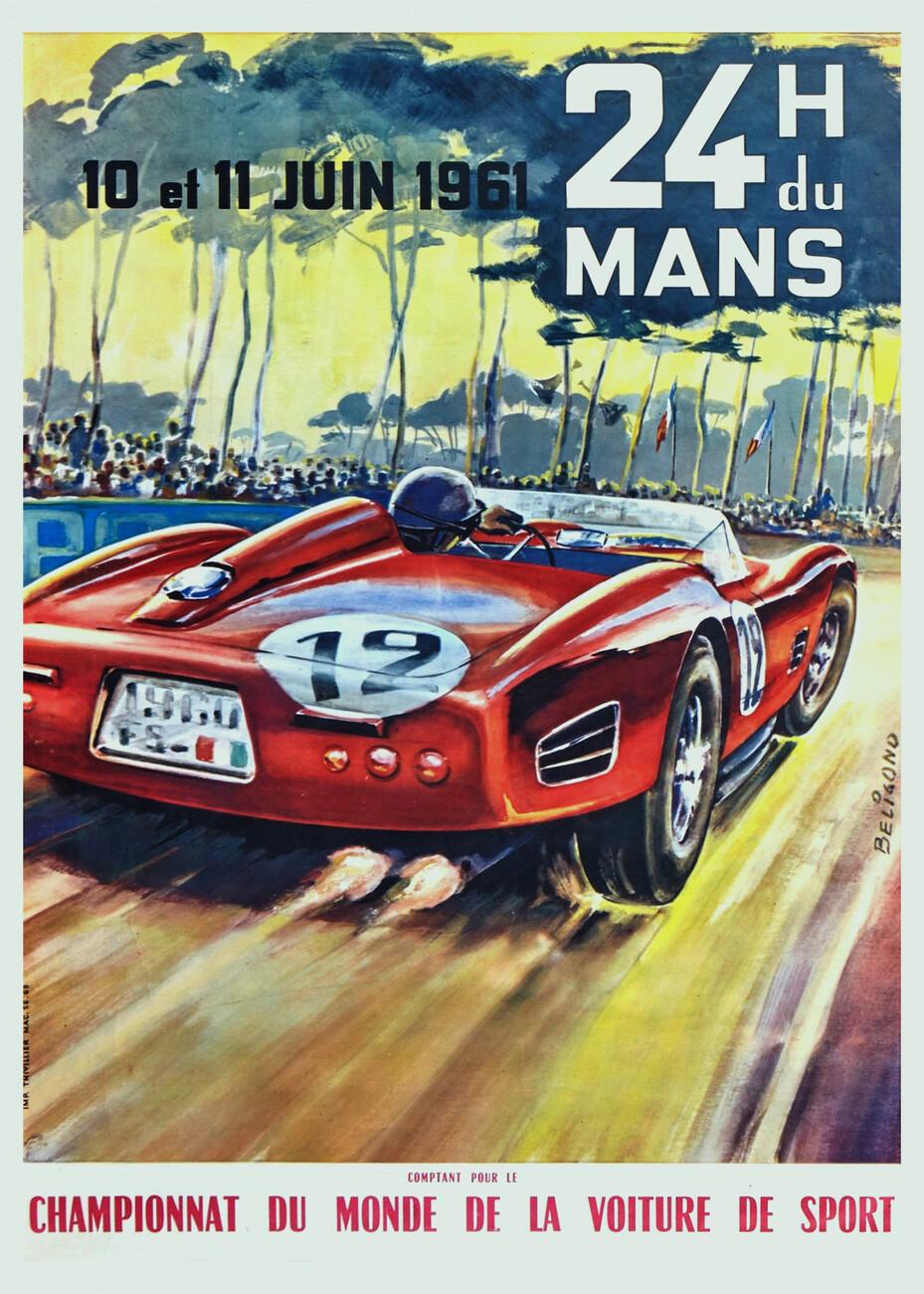 929x1300 24 Hours of Le Mans. World Championship Sports Car Wall Mural