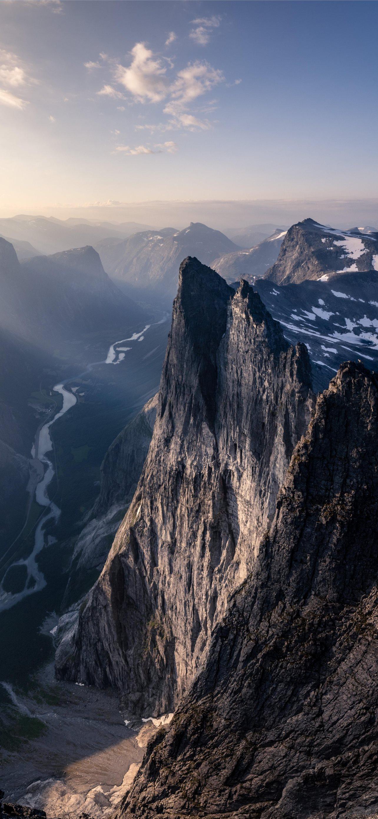 1284x2778 Troll Wall Romsdal Norway mountains 4K Travel iPhone Wallpaper Free Download
