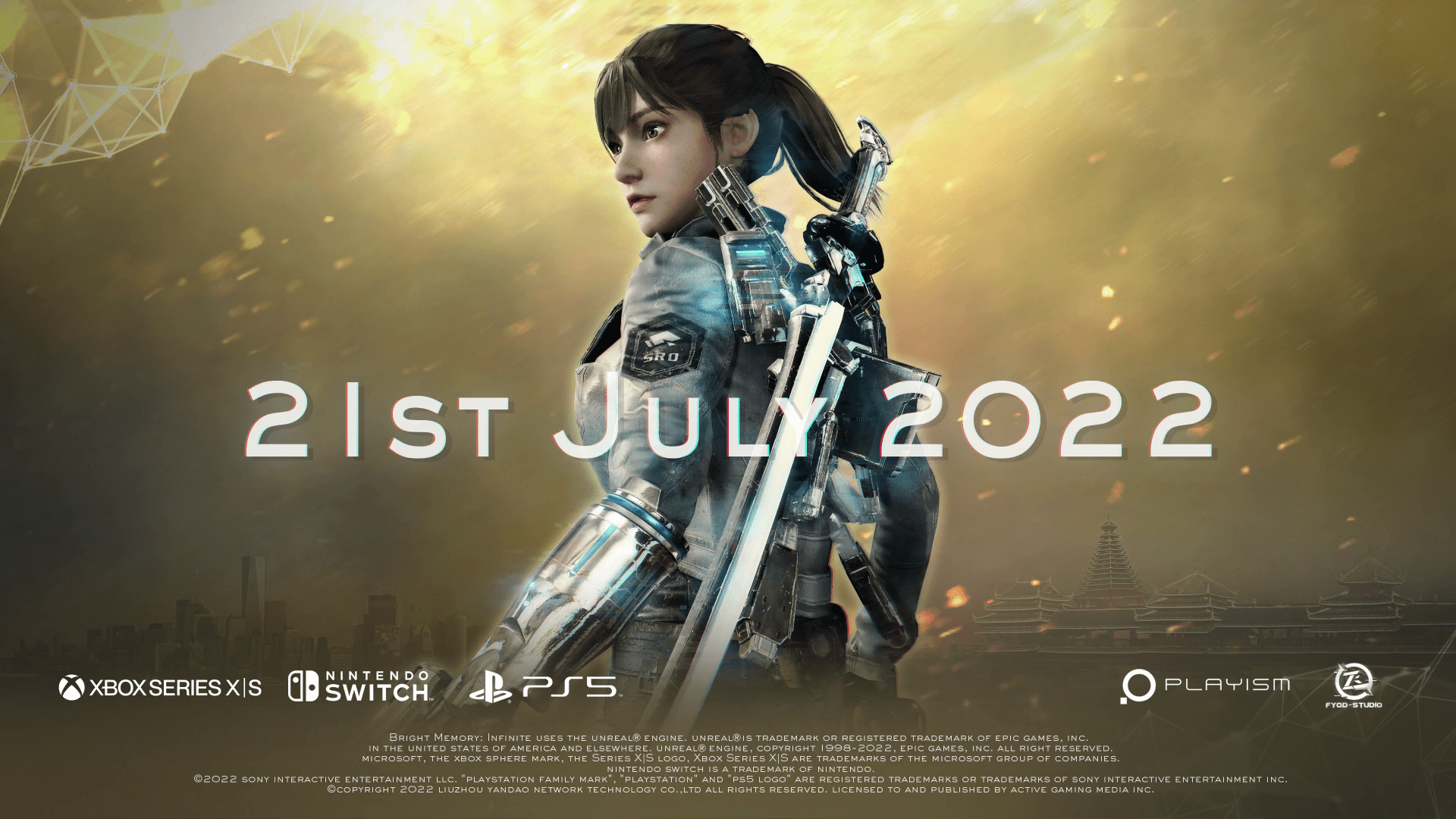1920x1080 Bright Memory: Infinite Comes to PlayStation® Nintendo Switch & Xbox Series X. S On 21 July 2022!. News. PLAYISM Official Website