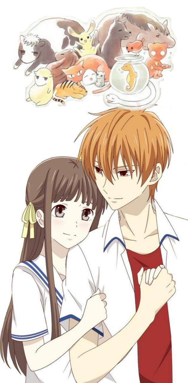 630x1280 Kyo y Tohru wallpaper
