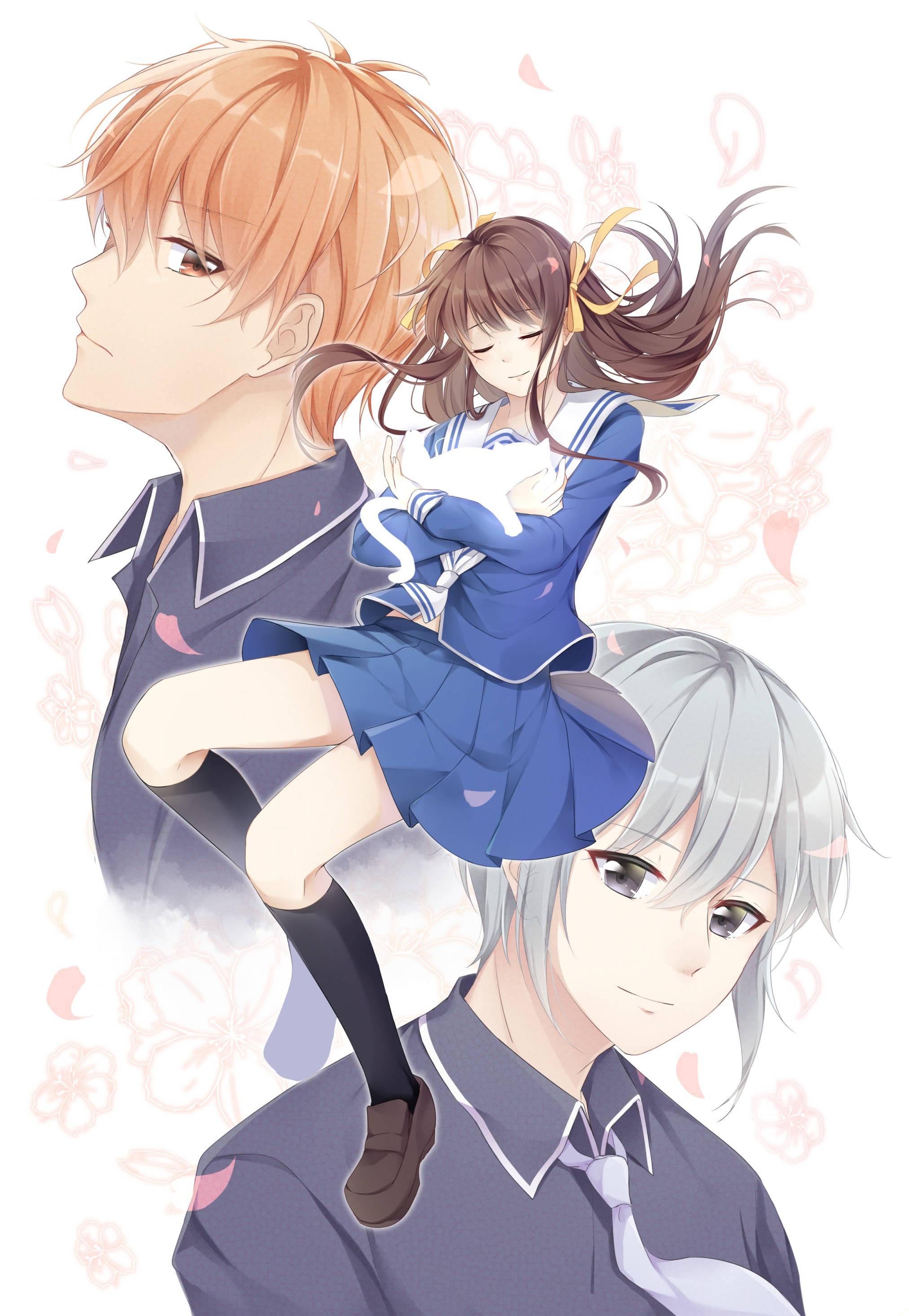 2024x2929 Download Fruits Basket Tohru Kyo Yuki Wallpaper
