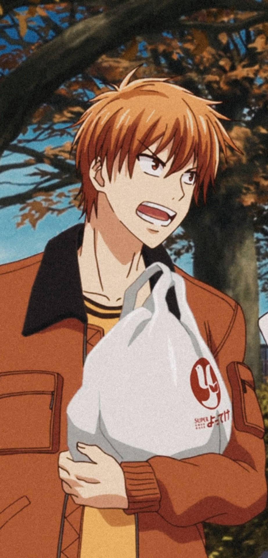 923x1920 Download Yelling Kyo Fruits Basket 2019 Wallpaper