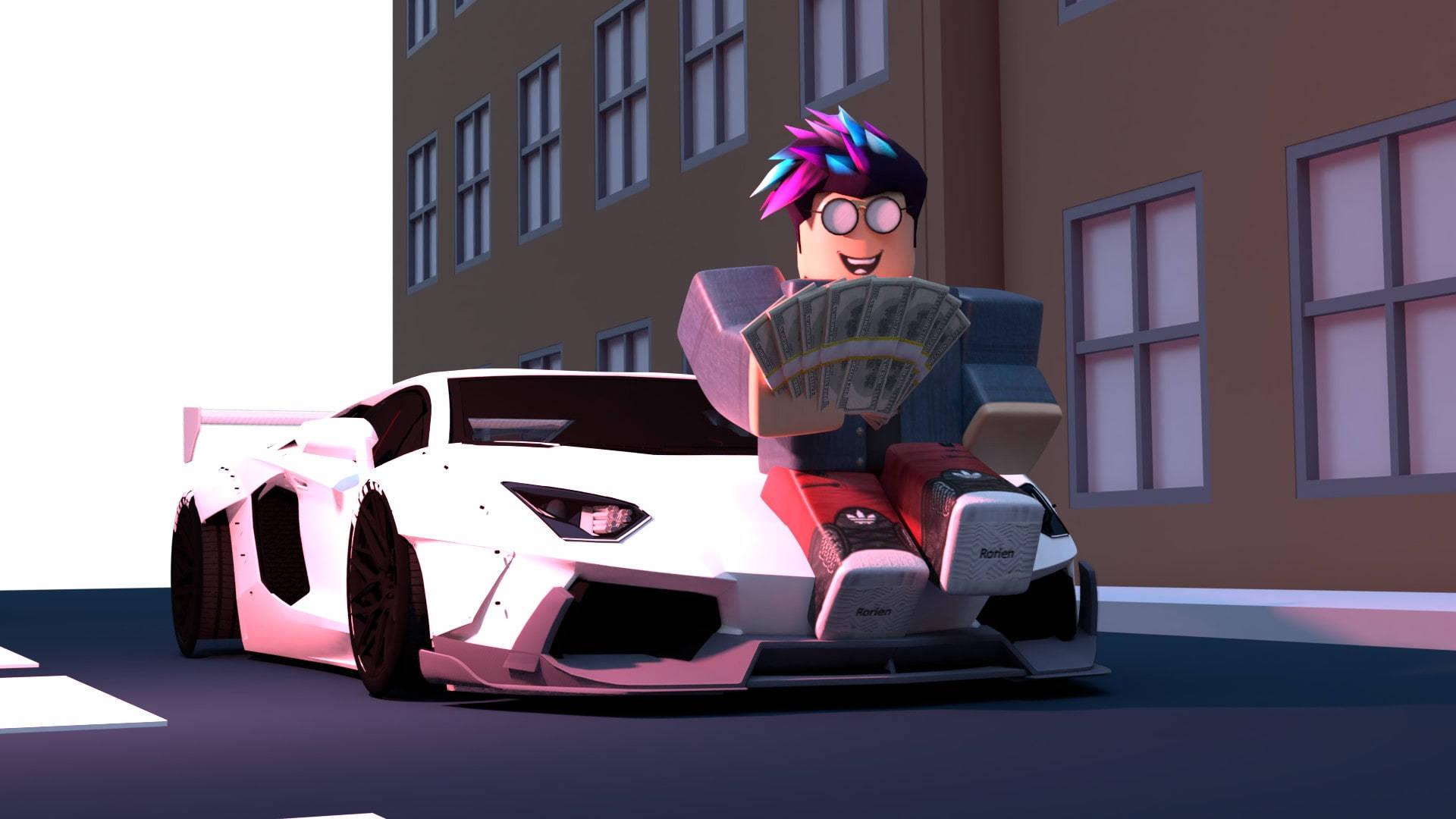 1920x1080 Download A Rich Kid Rides in Style in Roblox Wallpaper