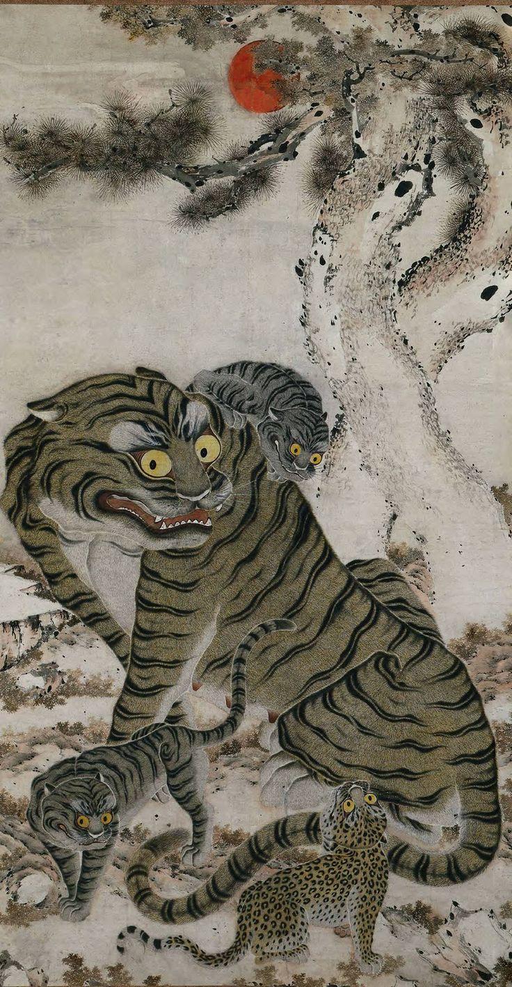 736x1417 Folk Art. Korean art, Art, Tiger art
