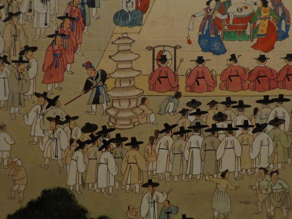 1024x768 Korean painting: detail. In Grand Style / Celebrations