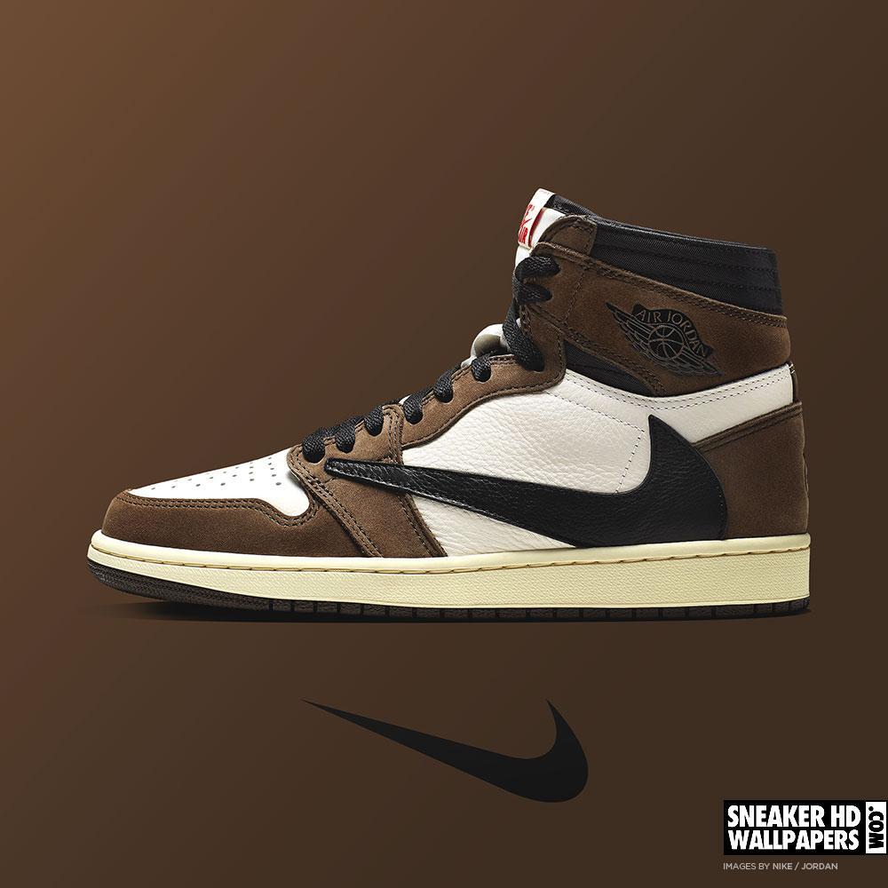 1000x1000 Travis Scott X Air Jordan 1 Cactus Jack Wallpaper