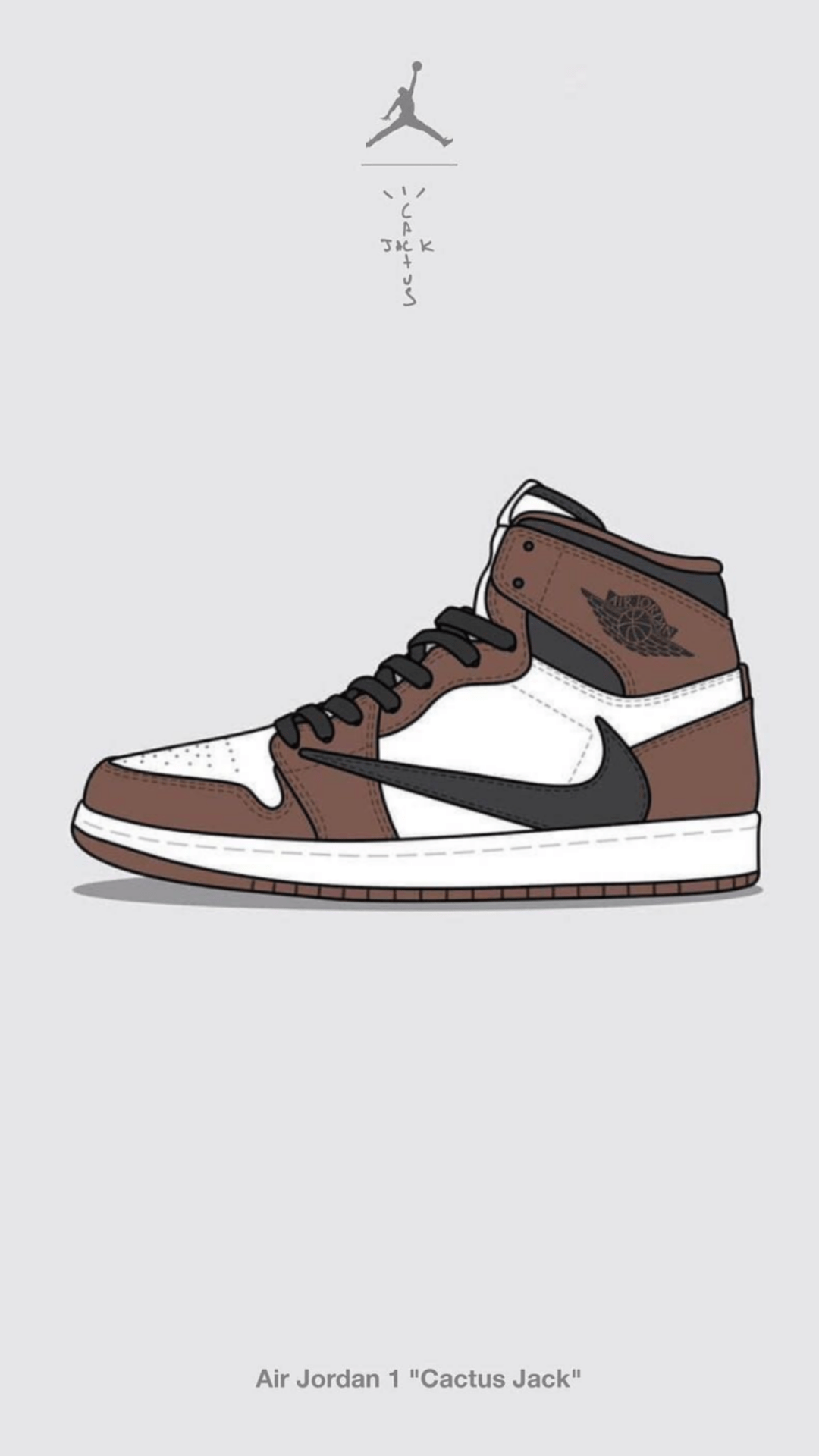 1080x1920 Travis Scott Jordan 1 Low Wallpaper