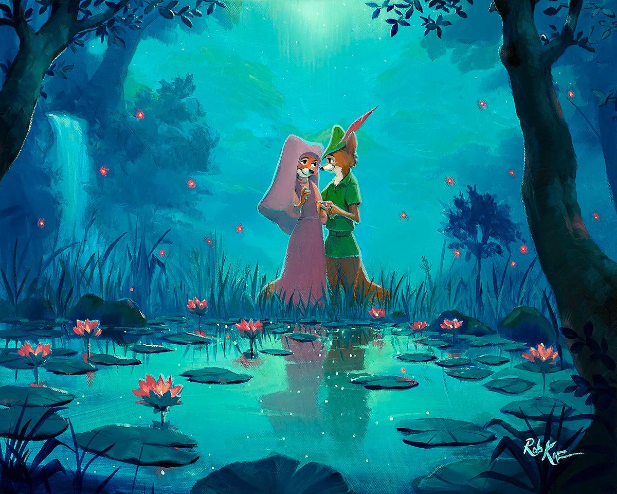 1200x960 Robin Hood Walt Disney Fine Art Rob Kaz Signed Limited Edition of 195