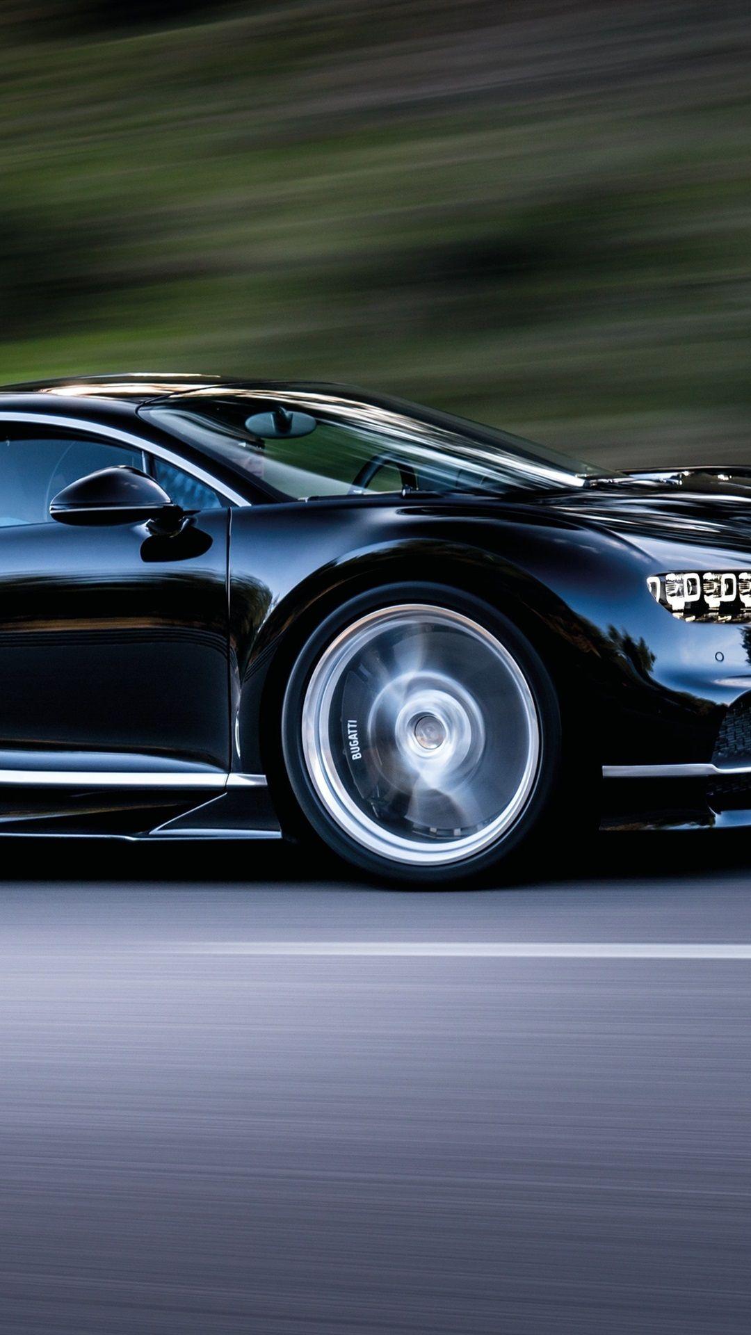 1080x1920 Bugatti Chiron Black Car Speed 1080x1920 IPhone 8 7 6 6S Plus