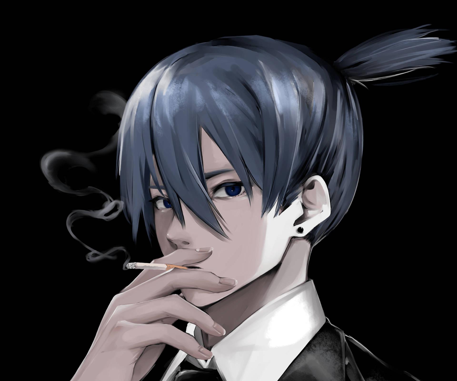 1920x1600 Download Chainsaw Man Aki Smoking Cigarette Wallpaper