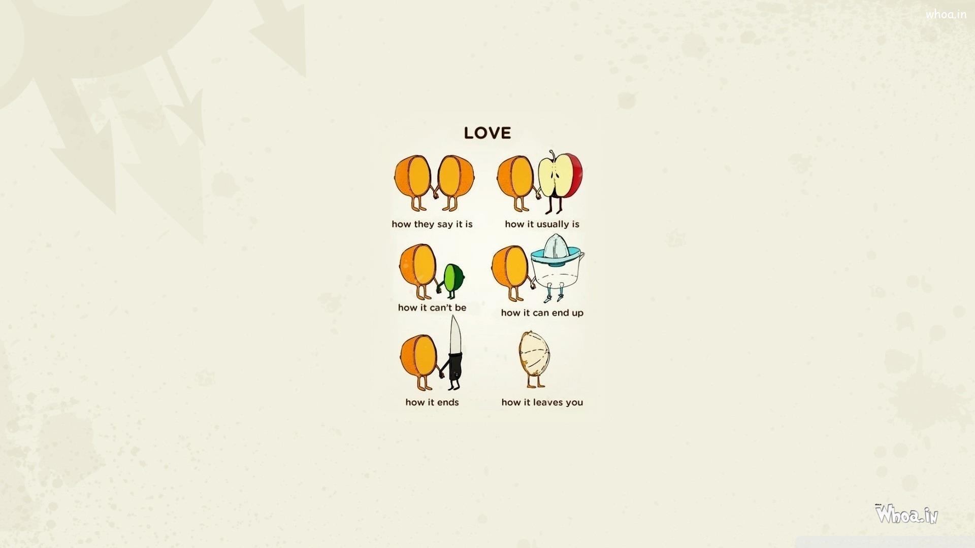 1920x1080 Funny Fruit Quotes How To Love HD Creative Wallpaper