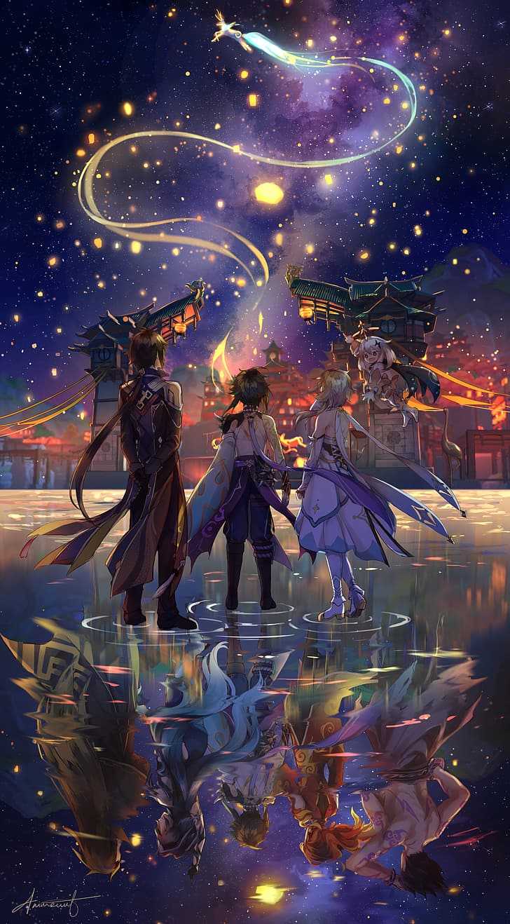 728x1318 Genshin Impact Wallpaper