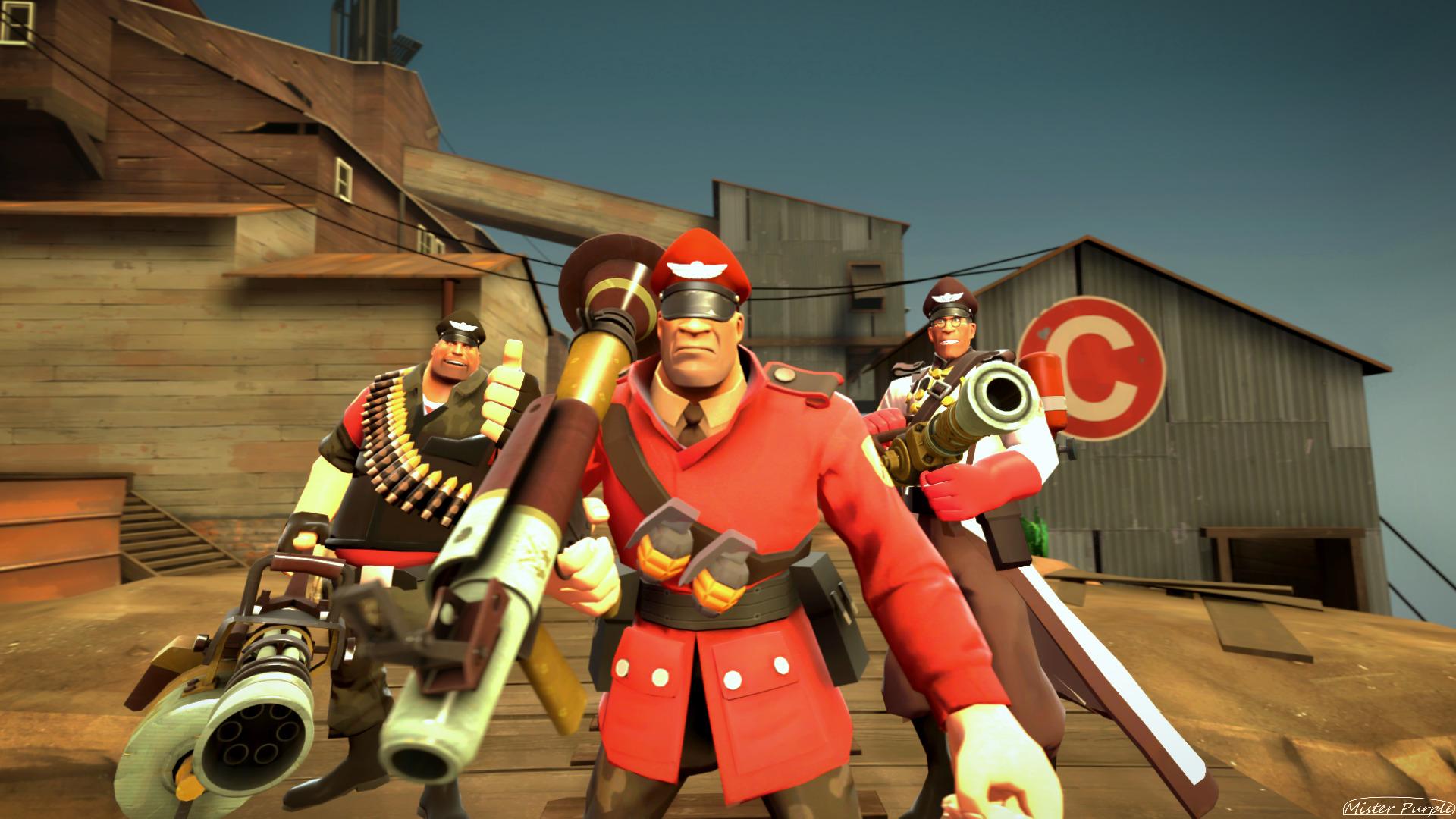 1920x1080 Soldier (TF2), Team Fortress Source Filmmaker, Heavy (TF2), Medic (TF2) Wallpaper HD / Desktop and Mobile Background