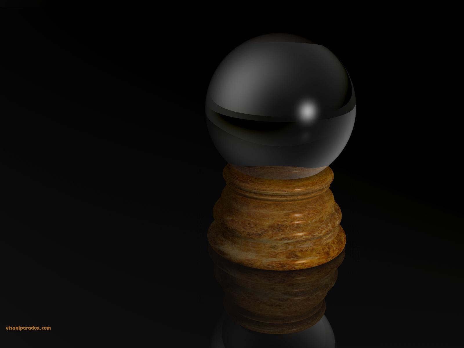 1600x1200 Free 3D Wallpaper 'Crystal Ball' 1600x1200