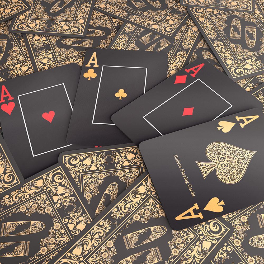 1000x1000 Plastic poker cards 'Black Edition'