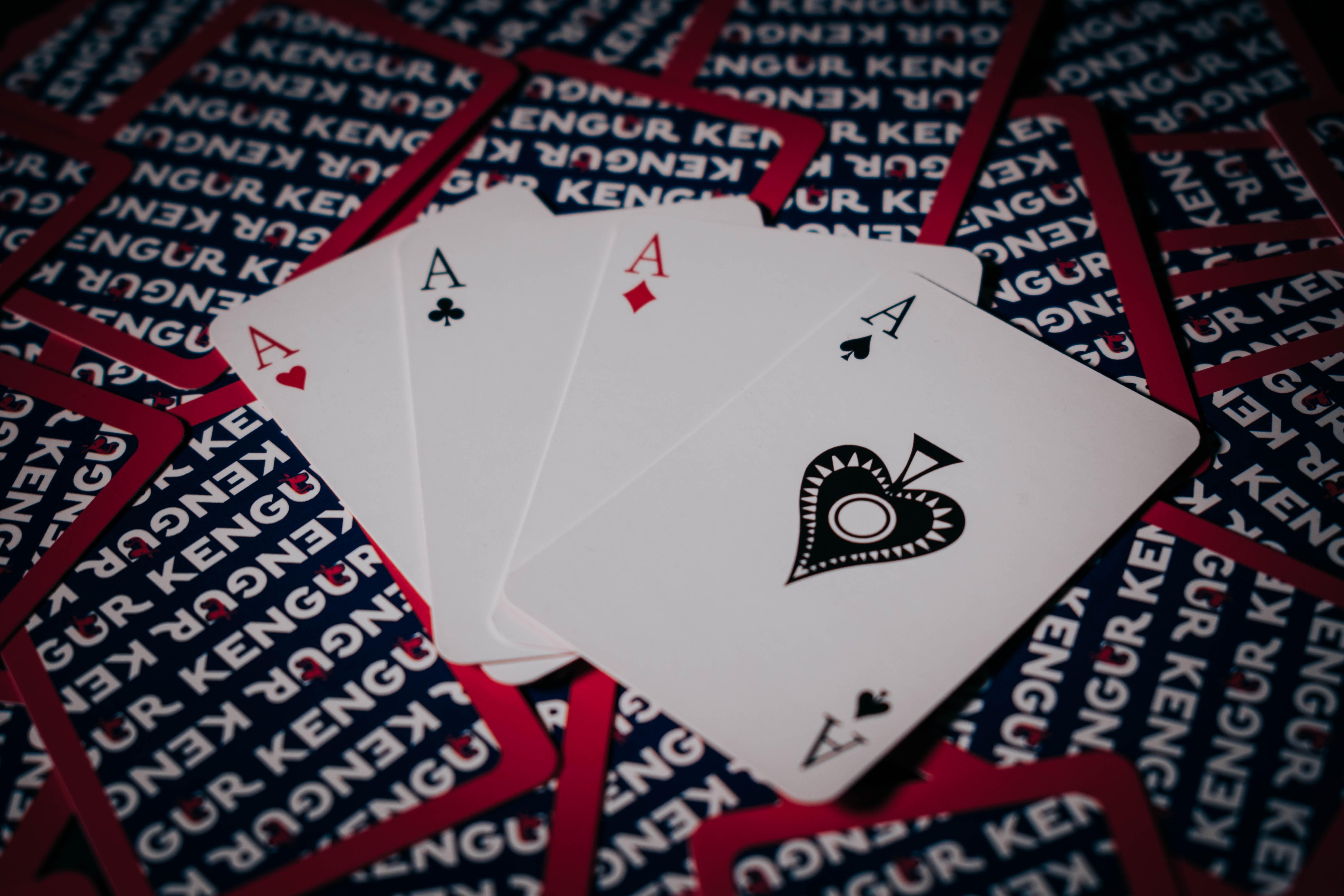6000x4000 Black Playing Cards on Black Background · Free