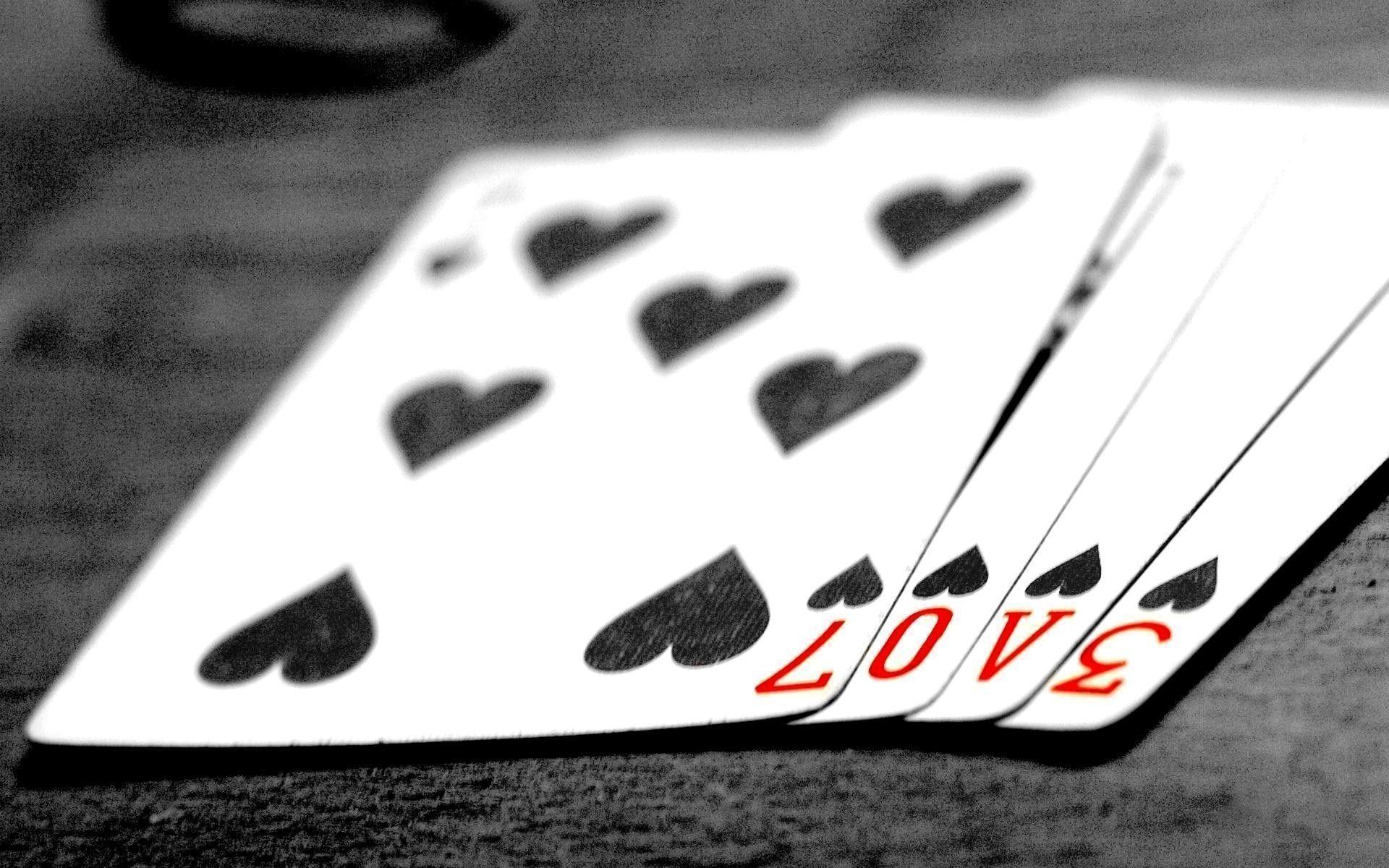 1920x1200 Black Love Playing Card Wallpaper Desktop Wallpaper. High