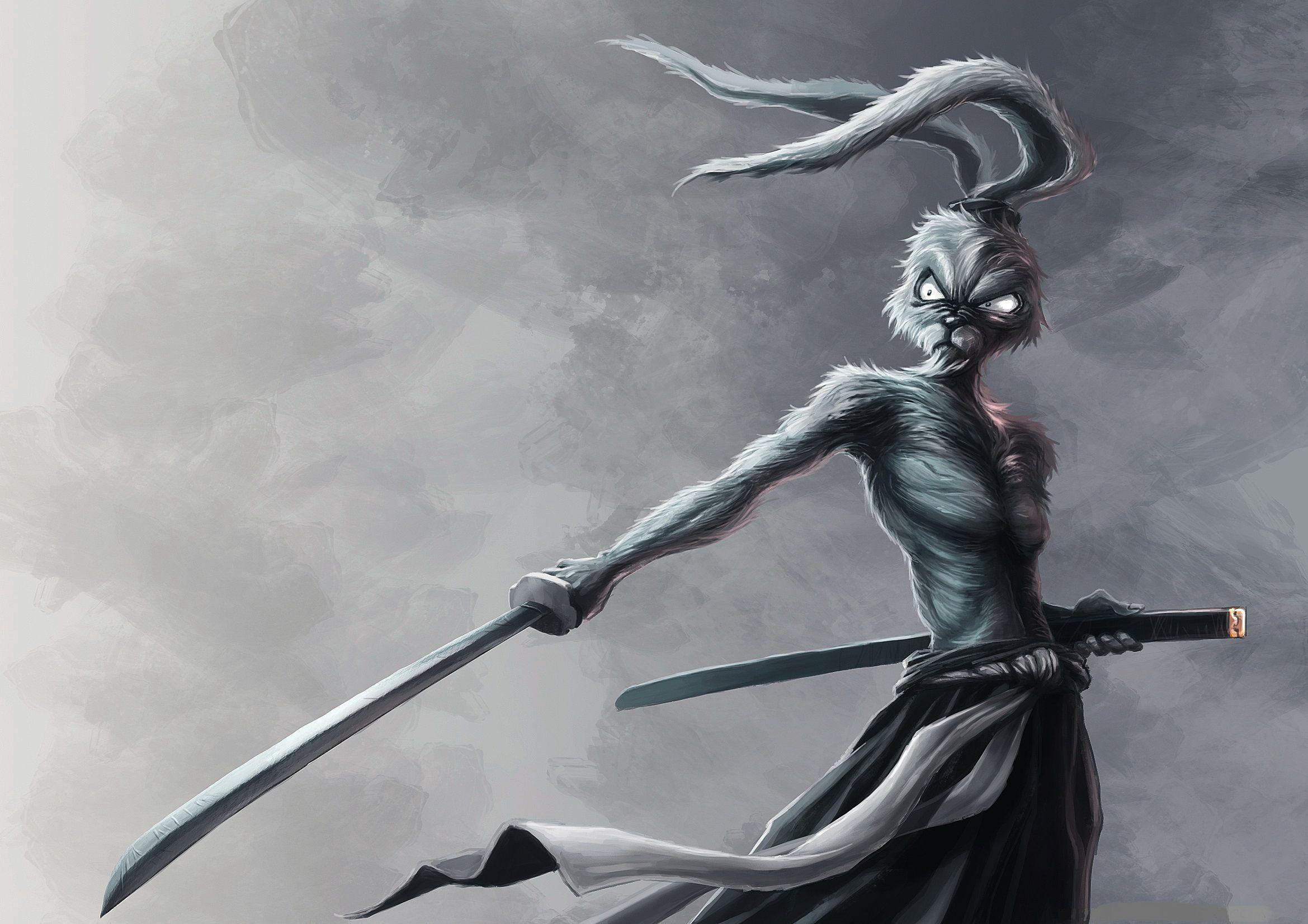 2339x1654 Bunny Warrior Wallpaper