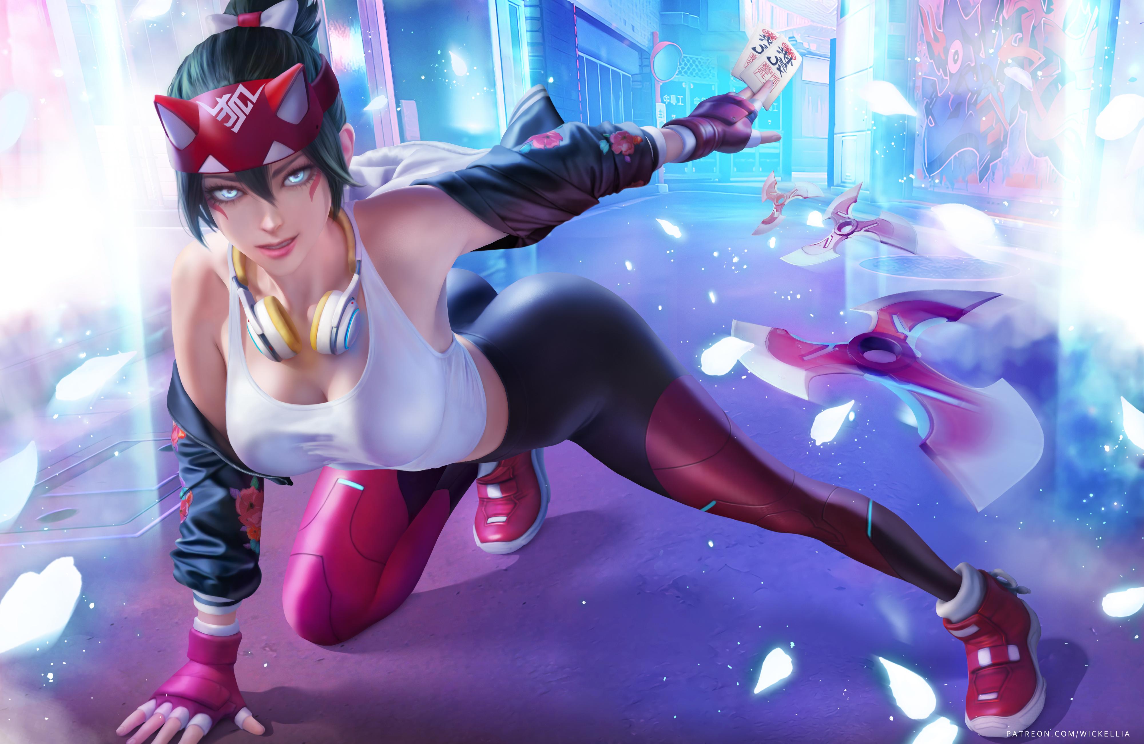4000x2600 Kiriko Overwatch Overwatch Video Games Video Game Girls 2D Artwork Drawing Fan Art Video Game Charac Wallpaper:4000x2600