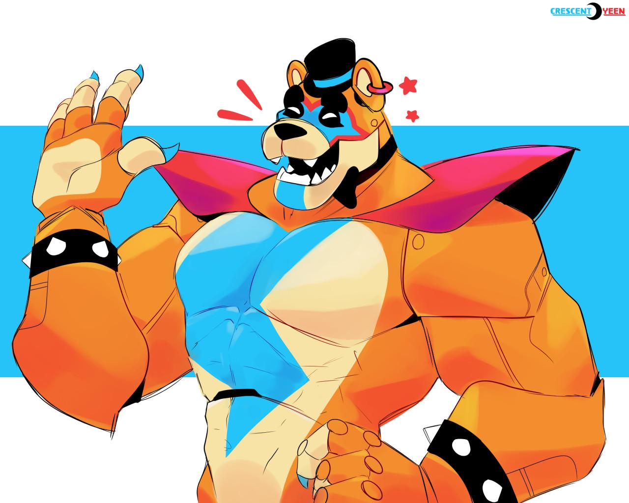 1280x1024 Glamrock Freddy ! by CrescentYeen - Fur Affinity [dot] net