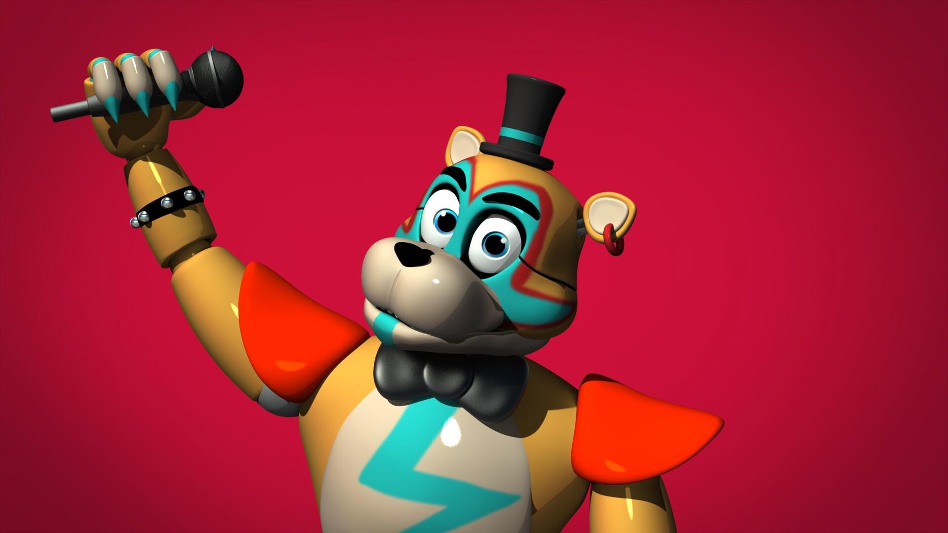 1920x1080 Glamrock Freddy from Five nights at Freddy's security breach