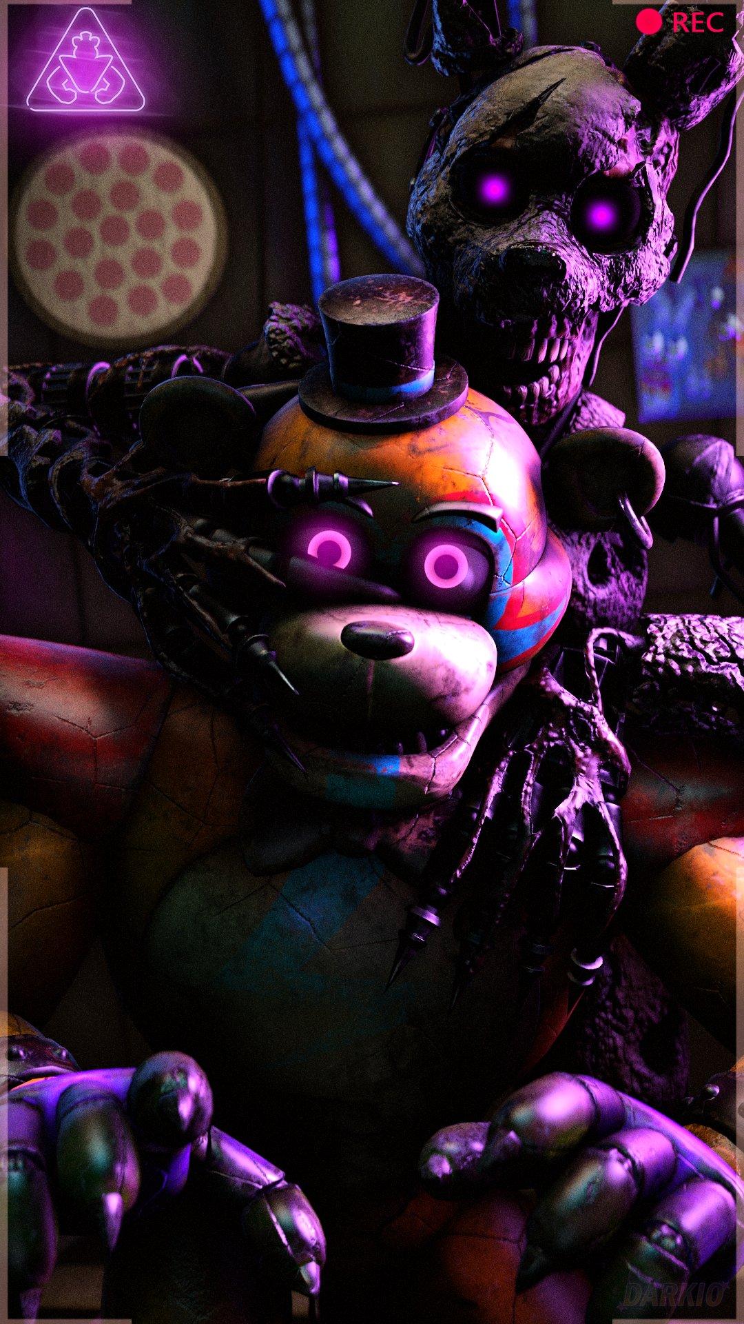 1080x1920 Darkio I remember that burntrap could control glamrock freddy, it came to my mind to make this #burntrap #fnafsecuritybreachfanart #fnafsb #glamrockfreddyfanart