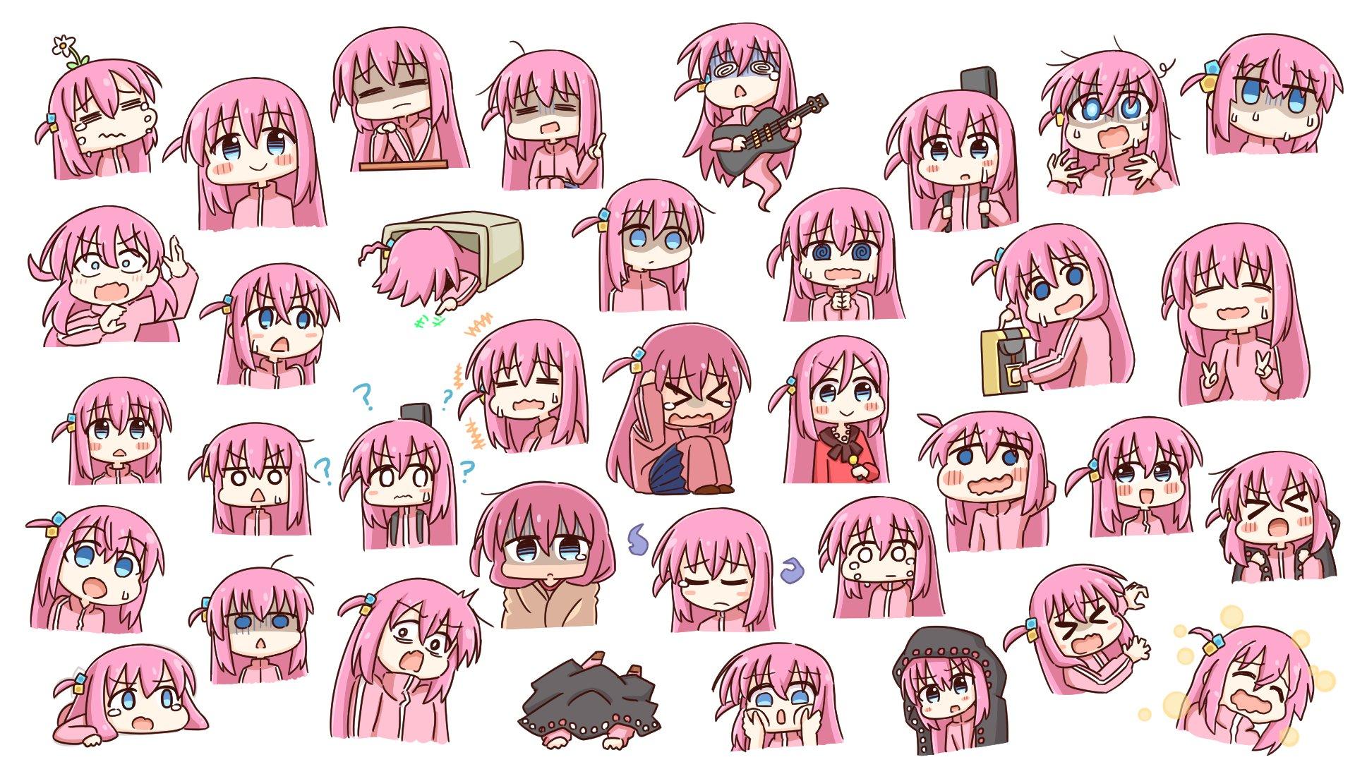 1920x1080 gotou hitori (bocchi the rock!) drawn