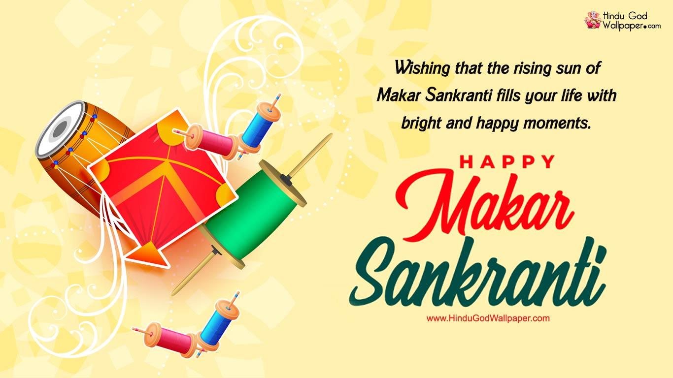 1366x768 Makar Sankranti Beautiful Wallpaper Image Photo Download