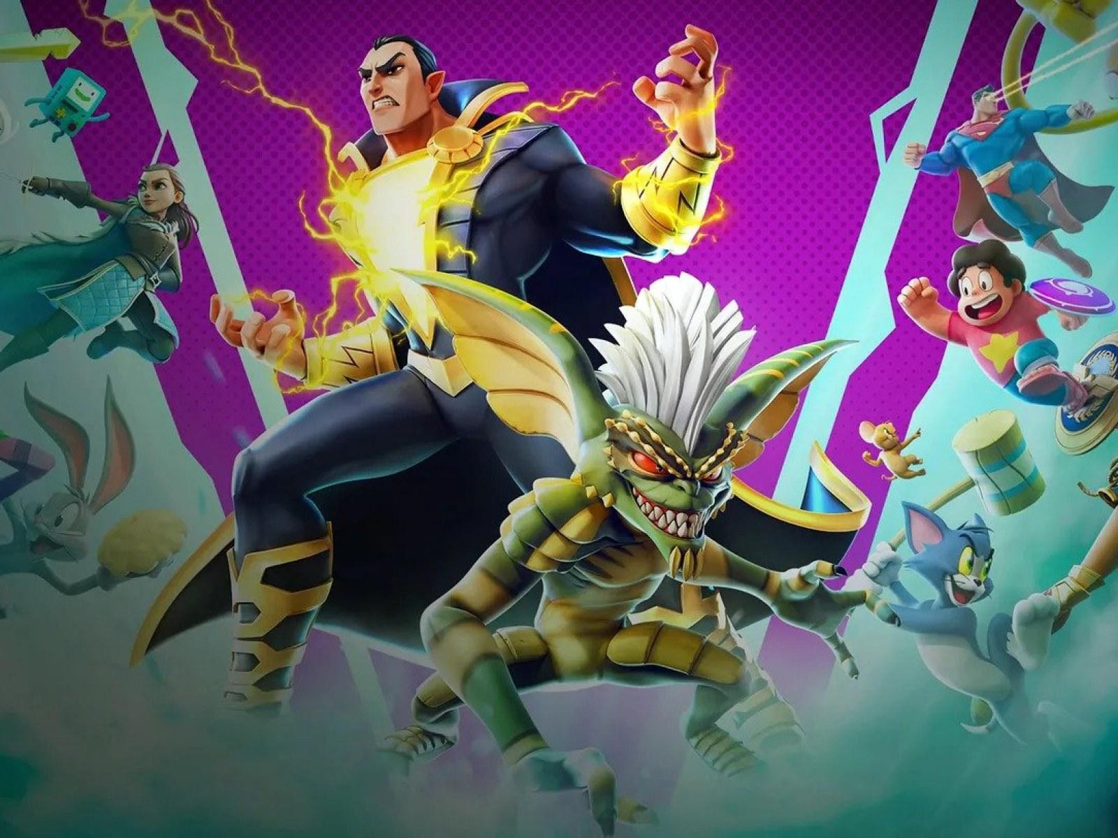 1600x1200 MultiVersus Season 1: Black Adam and Stripe From Gremlins Release Date