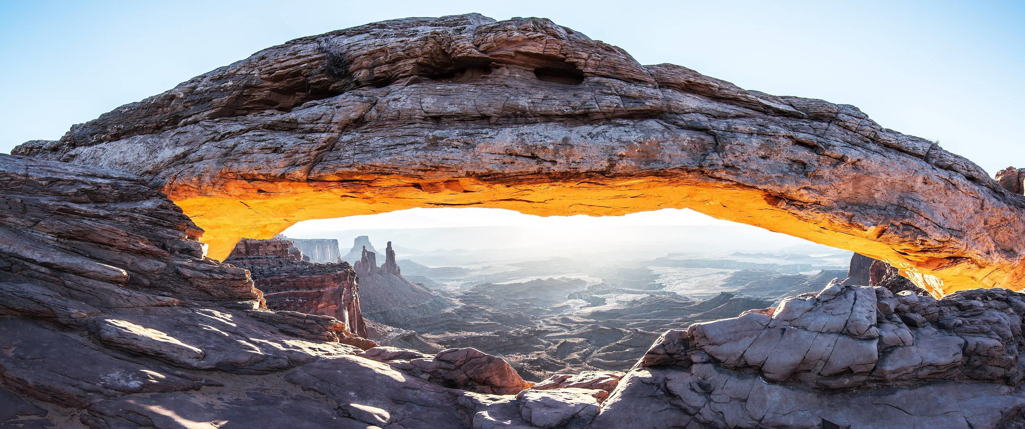 3440x1440 landscape, mountain top, rock formation, nature, rock Gallery HD Wallpaper