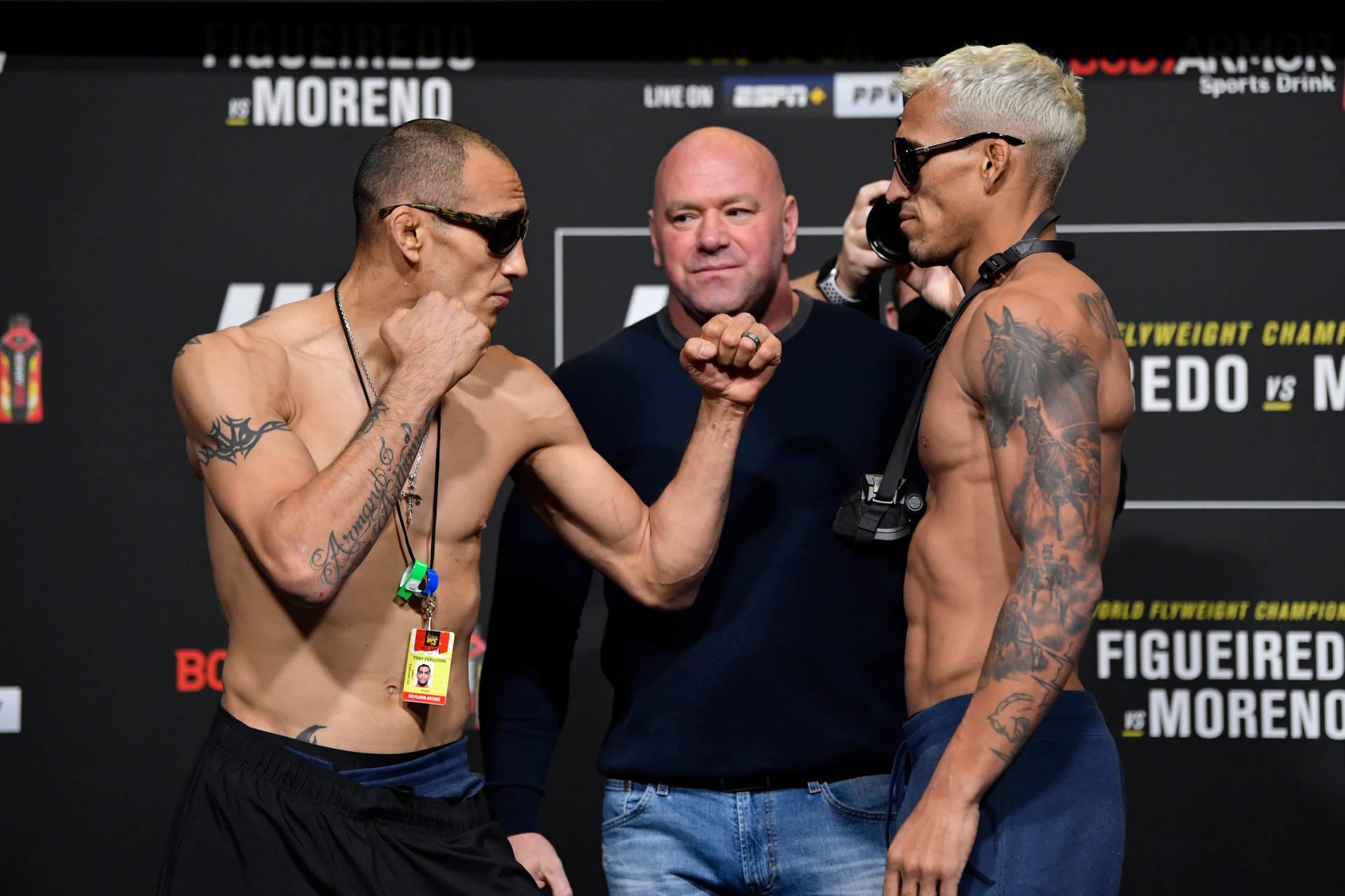 1920x1280 Download Tony Ferguson Against Charles Oliveira Wallpaper