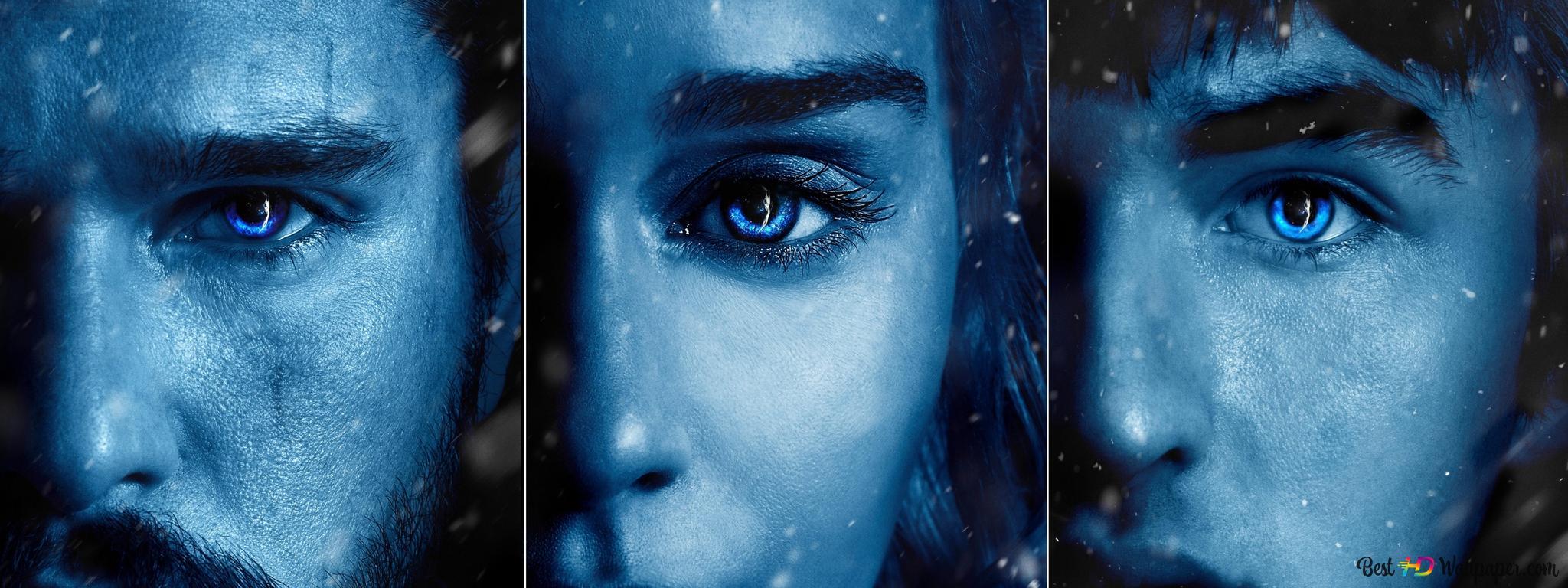 2048x768 Game of Thrones Harington, Daenerys Targaryen and Azor Ahai 2K wallpaper download