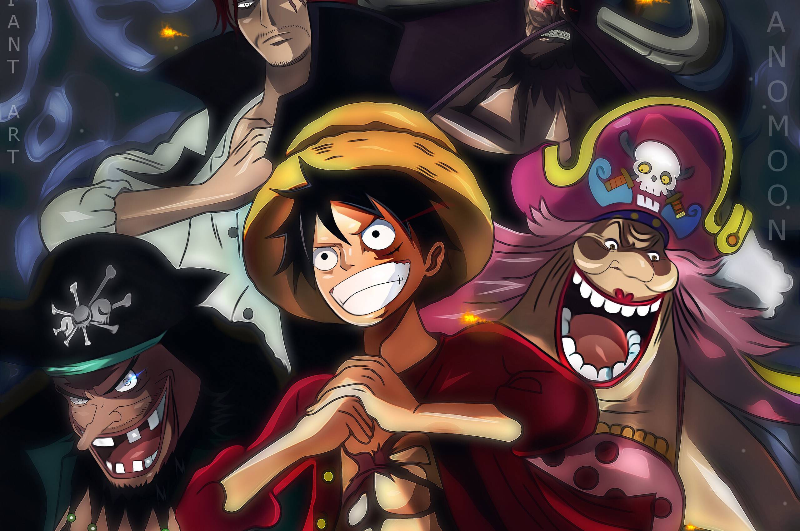 2560x1700 One Piece Charlotte Linlin Kaido Marshall D Teach Monkey D Luffy Shanks Chromebook Pixel HD 4k Wallpaper, Image, Background, Photo and Picture