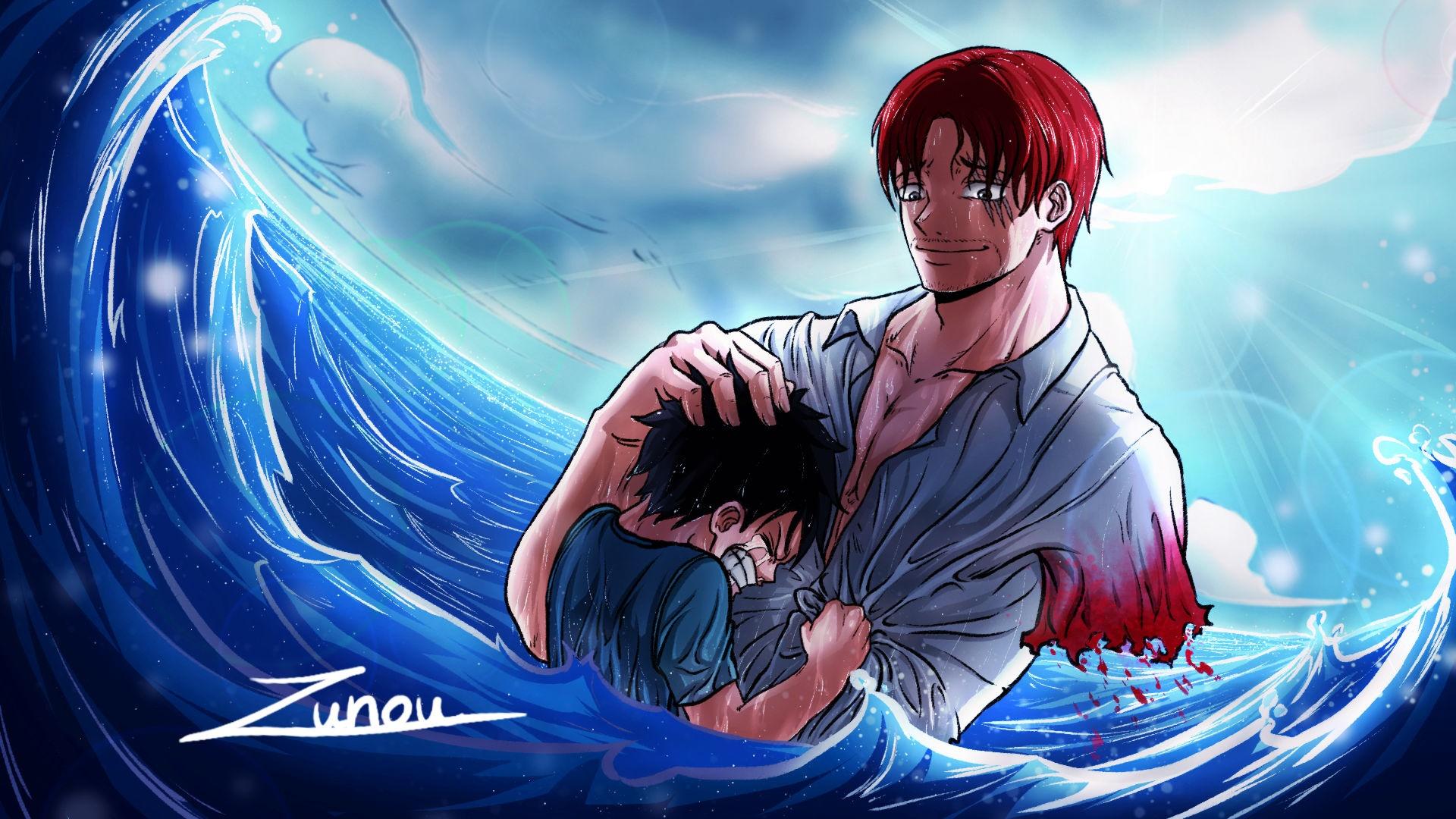 1920x1080 One Piece HD, Monkey D. Luffy, Shanks (One Piece) Gallery HD Wallpaper