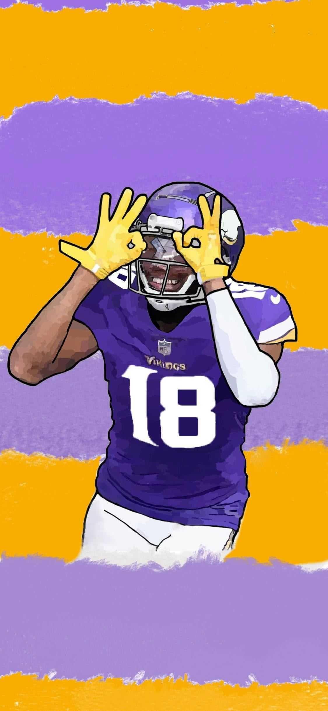1125x2436 Justin Jefferson Wallpaper