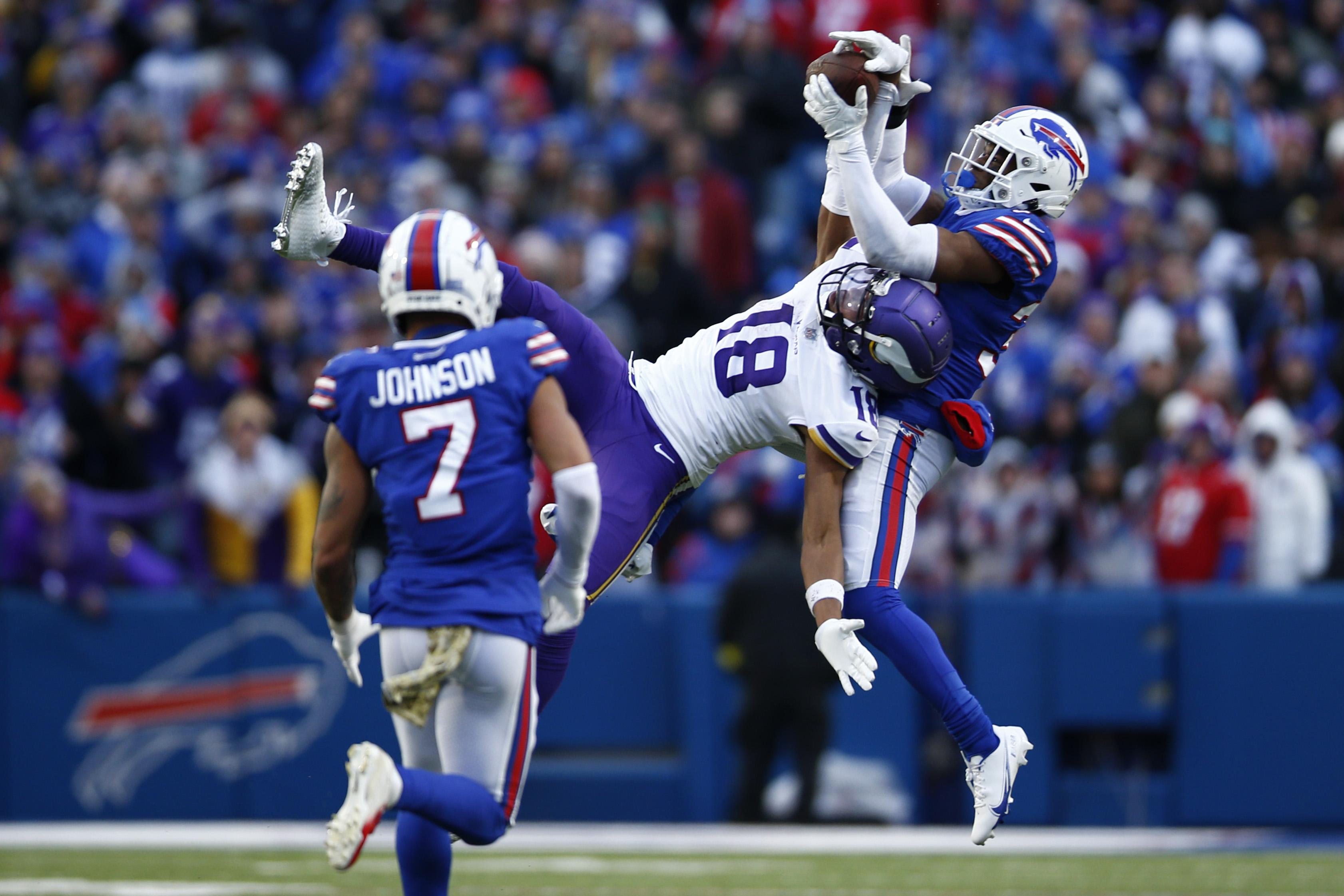 3363x2242 After Justin Jefferson's One Handed, Game Saving Grab, Bills DB Has One Regret