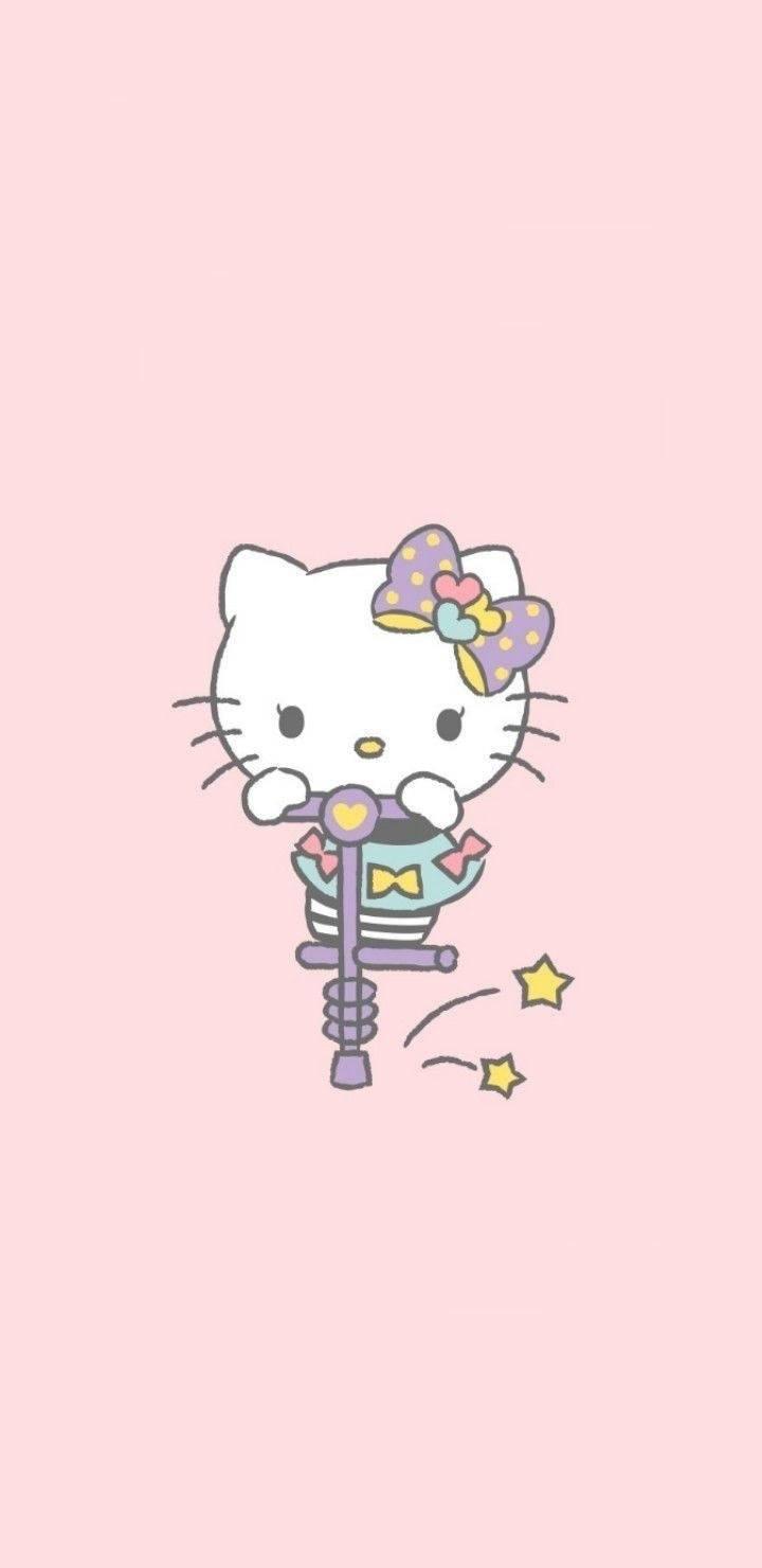 720x1480 Download Playing Hello Kitty Aesthetic Wallpaper