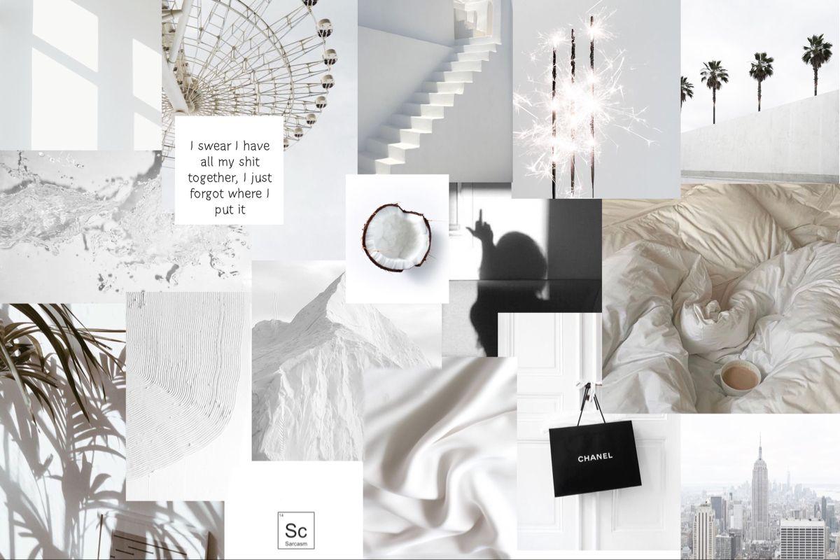 1200x800 White aesthetic wallpaper