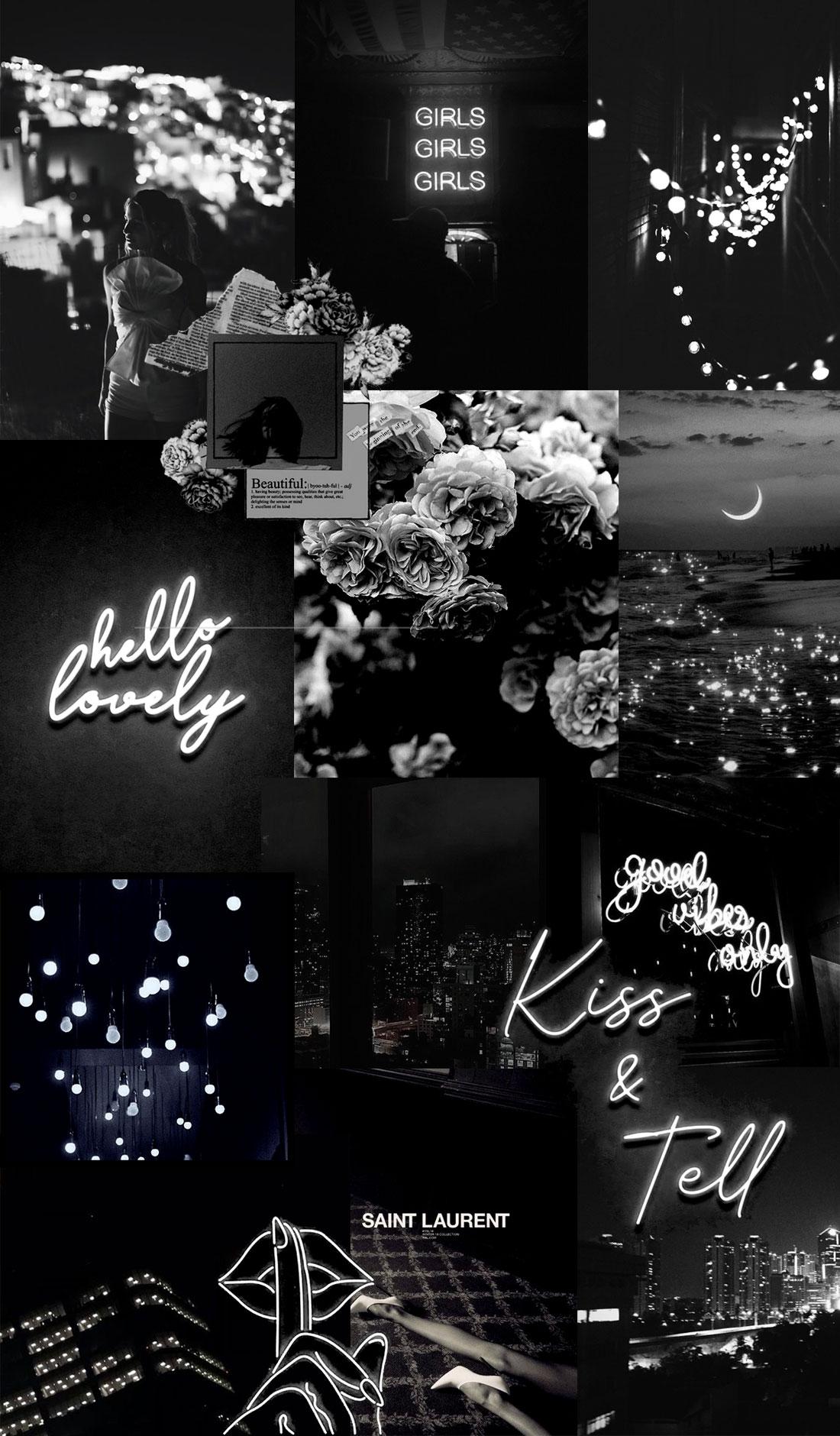 1100x1880 Girl Aesthetic Dark Wallpaper