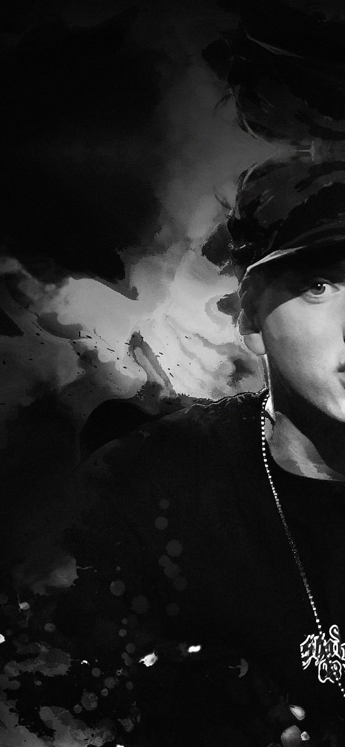 1125x2436 wallpaper eminem music face