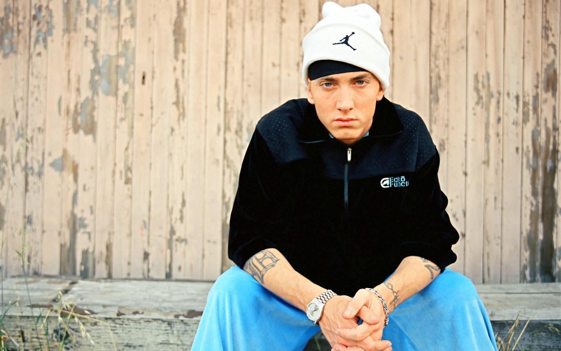 1920x1201 Download Young Eminem In White Bonnet Wallpaper
