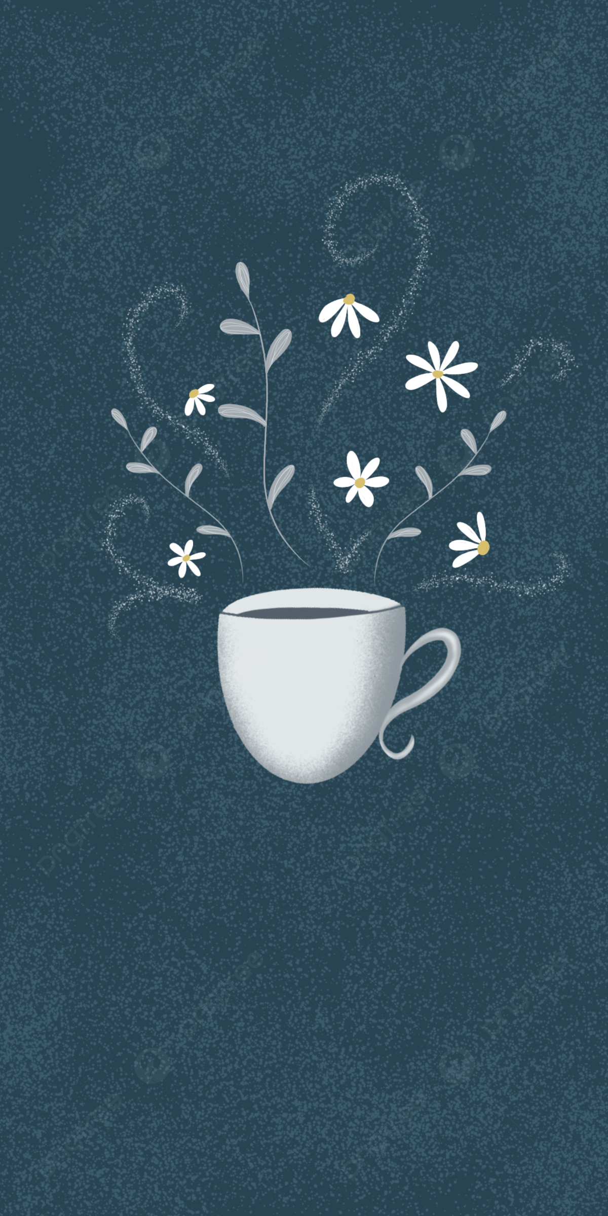 1200x2400 Aesthetic Flower Cup Wallpaper Background, Wallpaper, Aesthetic, Flower Background Image for Free Download