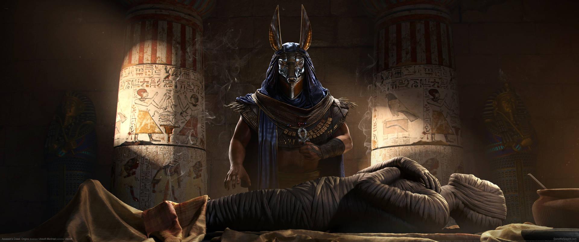 1920x804 Download Egypt Anubis Mummy Wallpaper