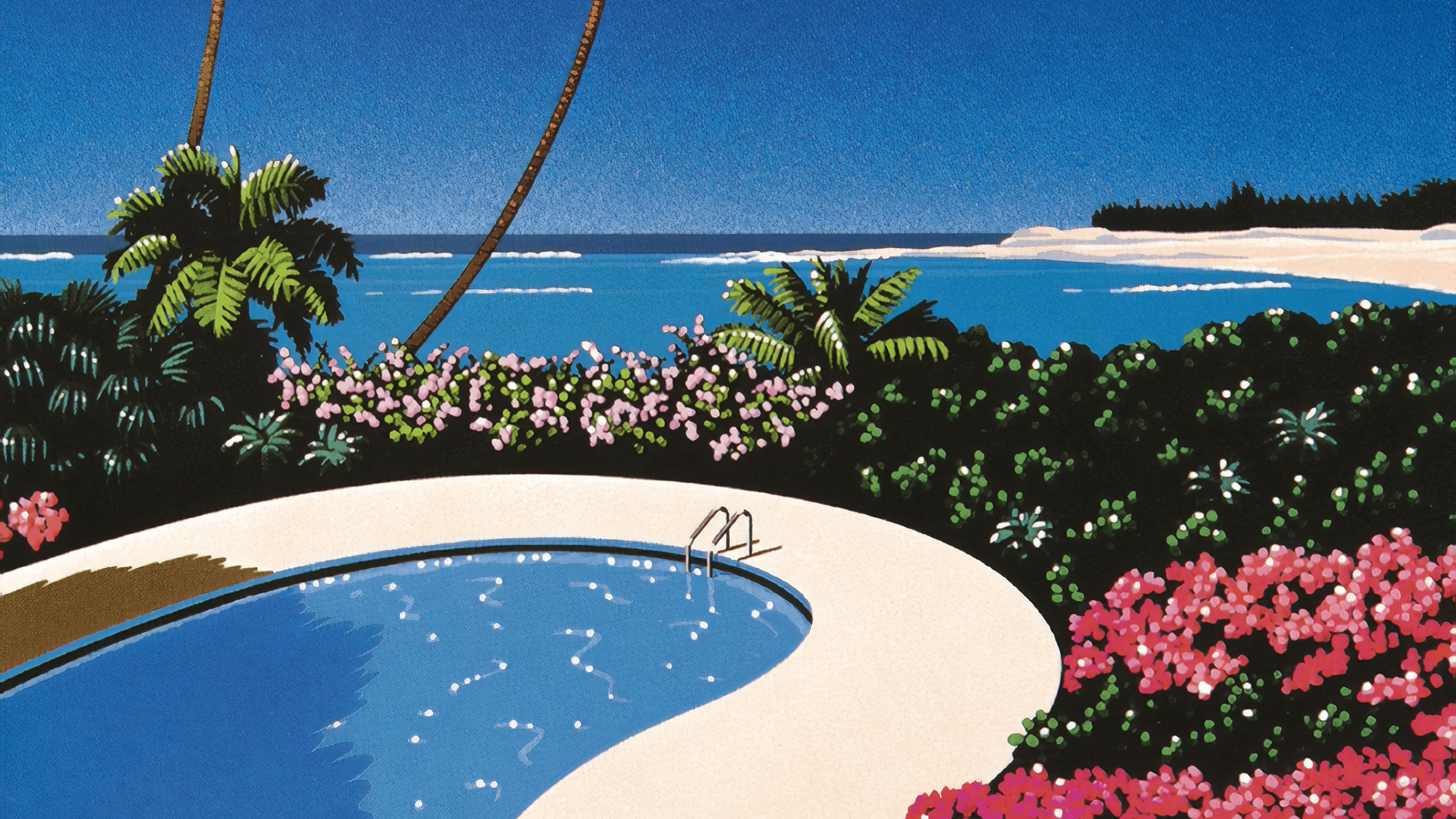 3840x2160 Eiichi Ohtaki of Sound (Hiroshi Nagai) [3840x2160]. Posters art prints, Wallpaper dekstop, Vibes art