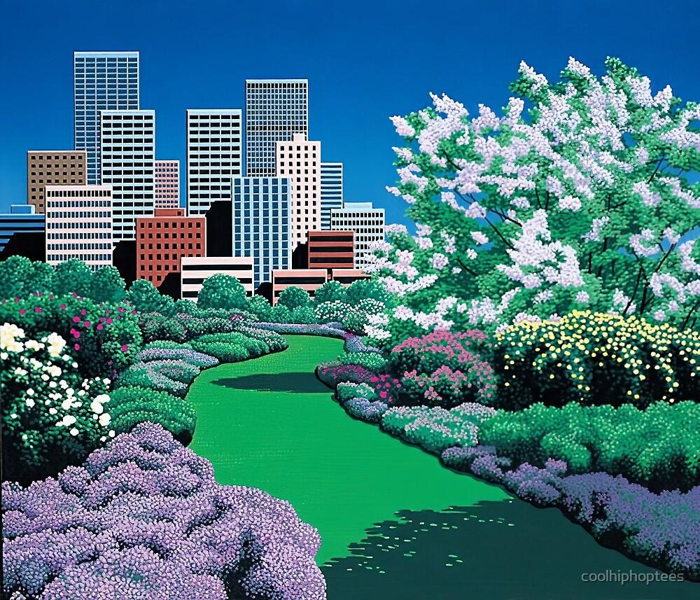 1000x857 Hiroshi Nagai Art Print Poster City Vaporwave Shirt