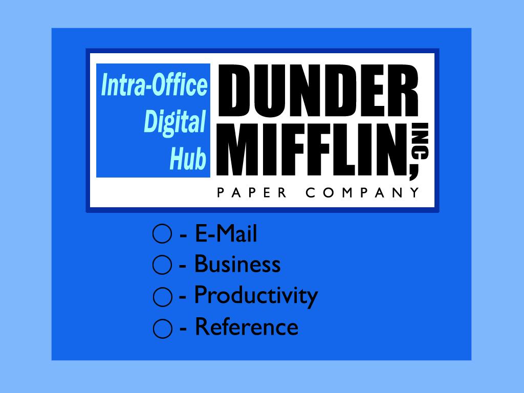 1024x768 Dunder Mifflin Logo Office Wallpaper