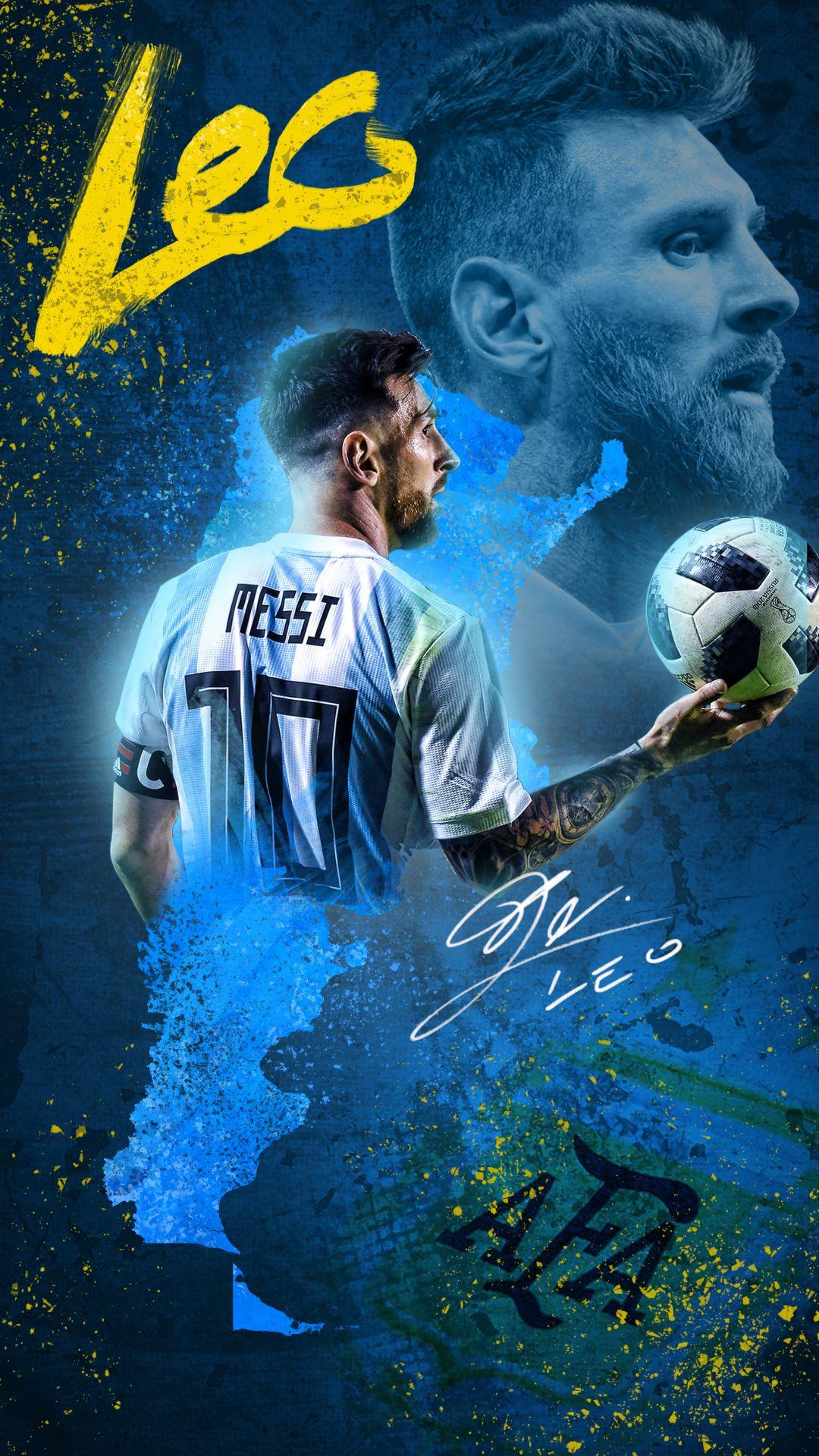 1080x1920 Argentina Messi Wallpaper