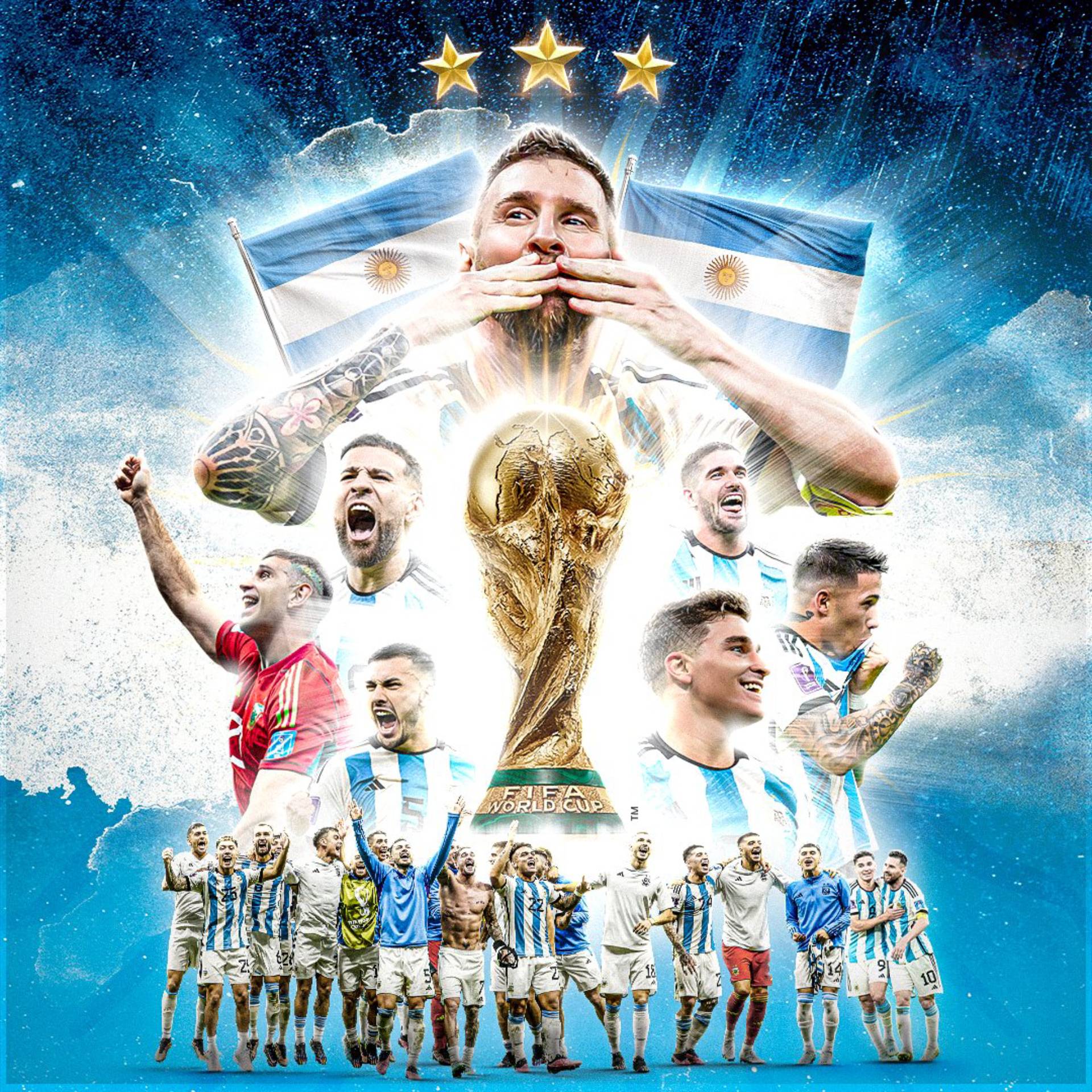 1920x1920 Argentina World Cup 2022 Winner Wallpaper, HD Sports 4K Wallpaper, Image, Photo and Background